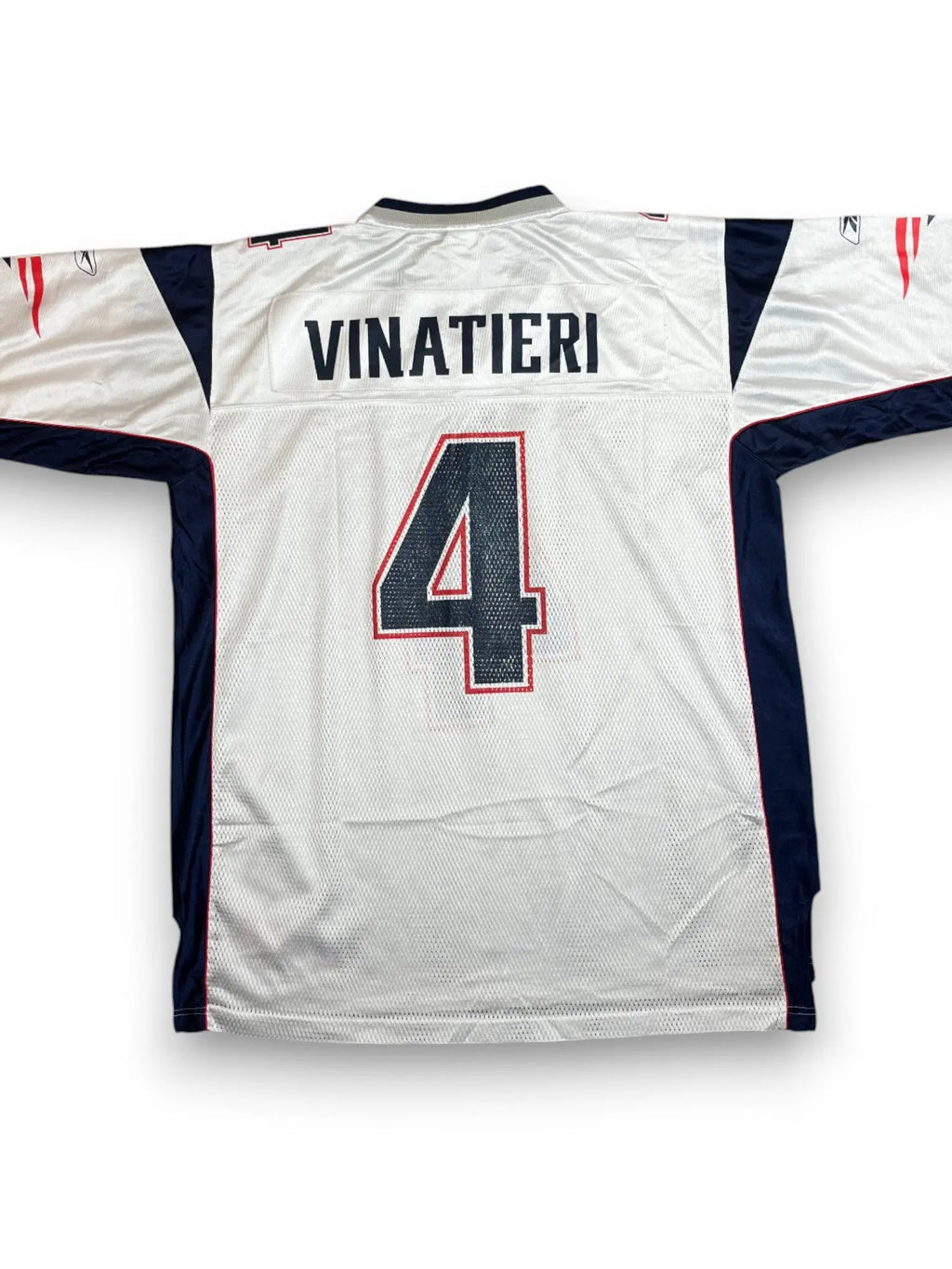 Adam Vinatieri #4 - New England Patriots Away 2002-2005 - Reebok (XL) - Maillot NFL