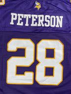 Adrian Peterson #28 - Minnesota Vikings Home 2007-2011 - Reebok (S) - Maillot NFL