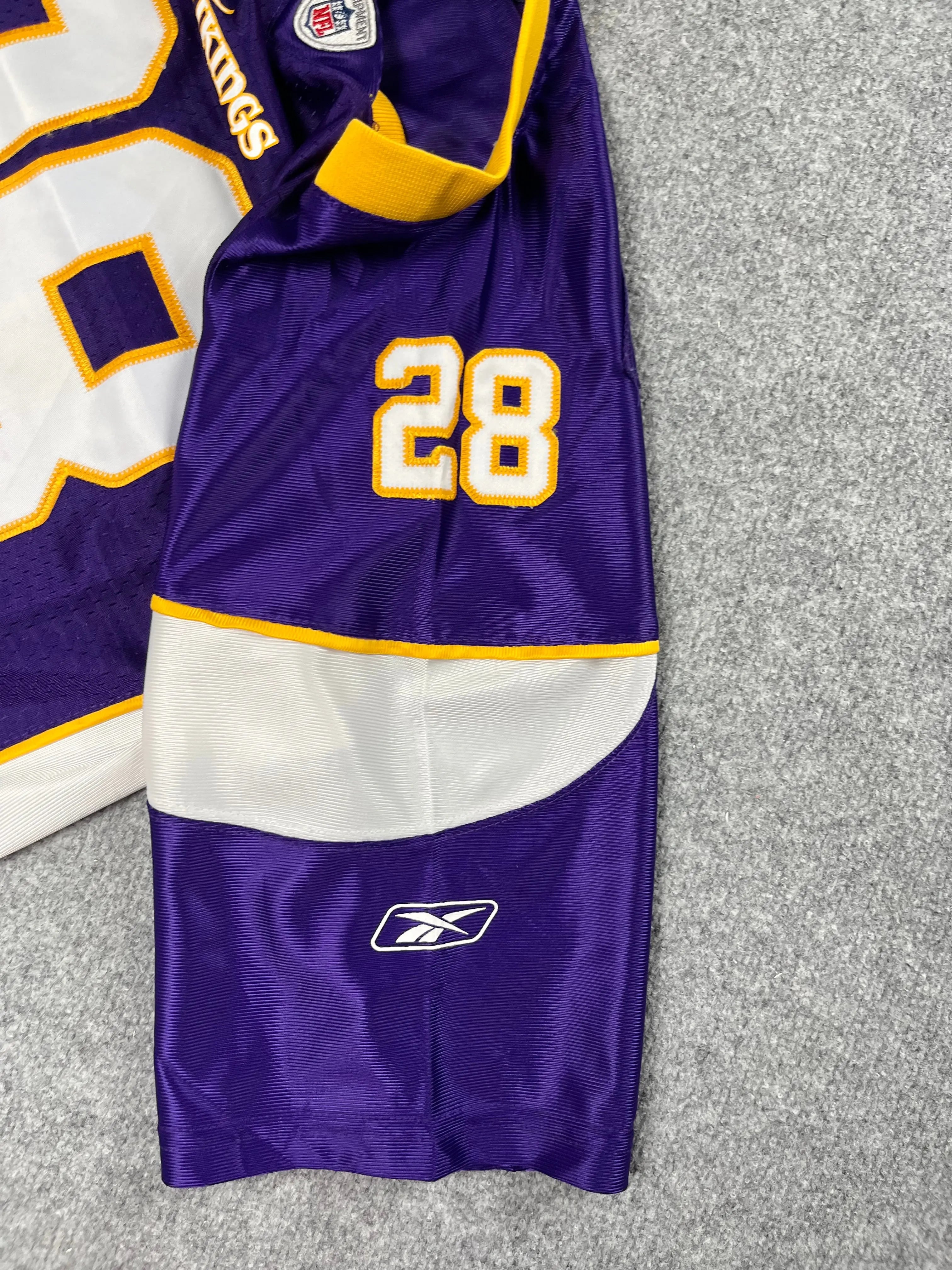 Adrian Peterson #28 - Minnesota Vikings Home 2007-2011 - Reebok (S) - Maillot NFL