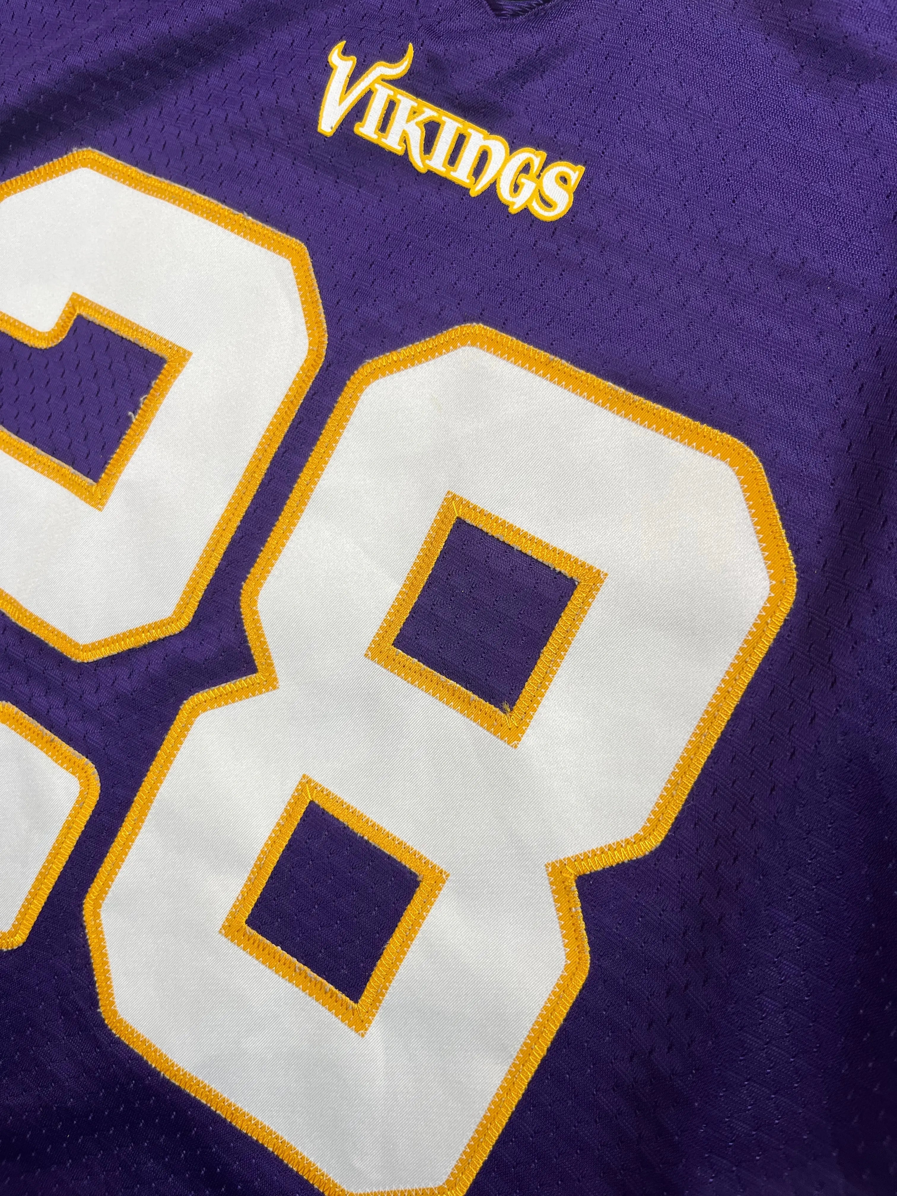 Adrian Peterson #28 - Minnesota Vikings Home 2007-2011 - Reebok (S) (XL Youth) - Maillot NFL Reebok