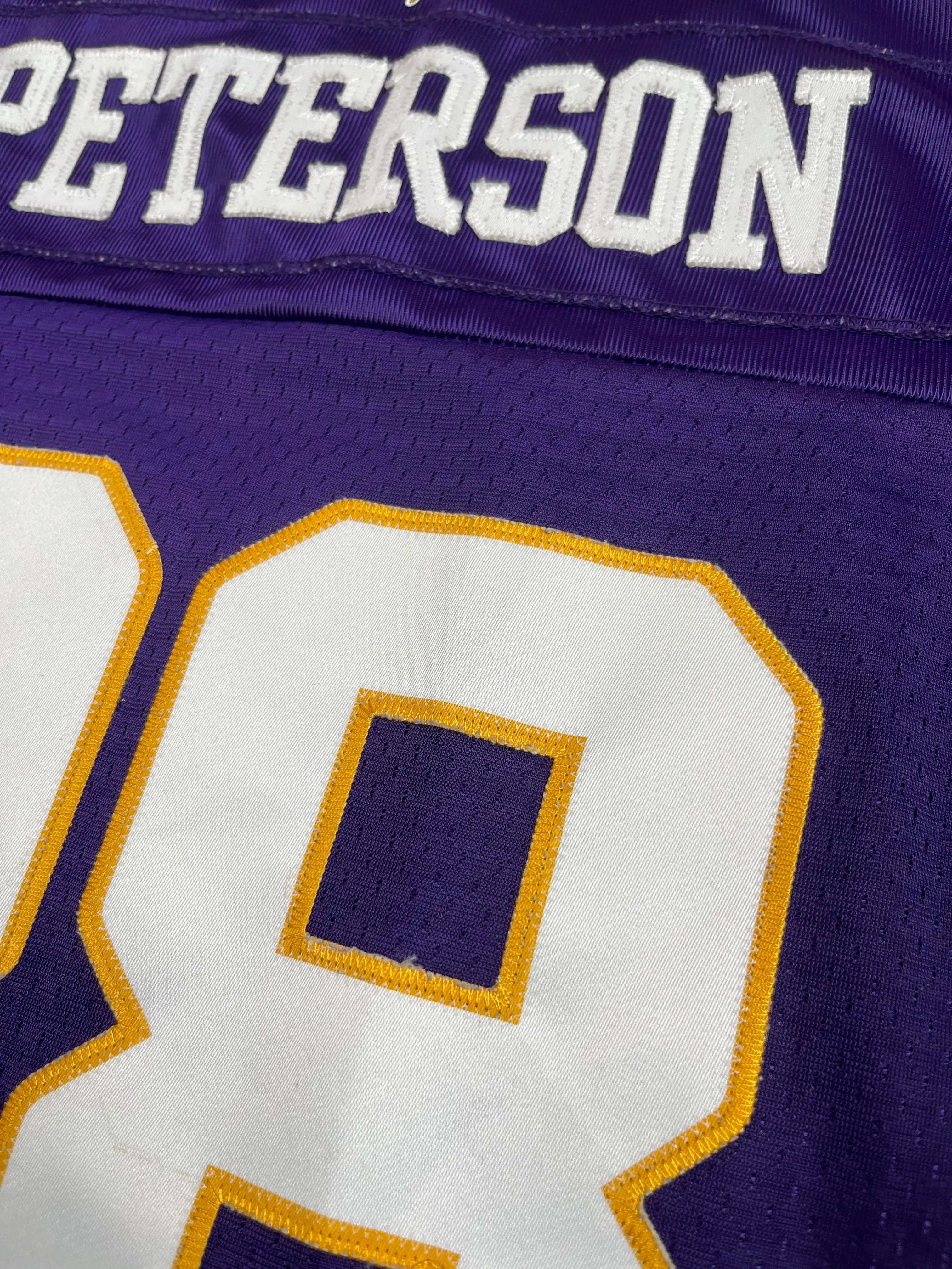 Adrian Peterson #28 - Minnesota Vikings Home 2007-2011 - Reebok (S) (XL Youth) - Maillot NFL Reebok