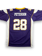 Adrian Peterson #28 - Minnesota Vikings Home 2007-2011 - Reebok (S) (XL Youth) - Maillot NFL
