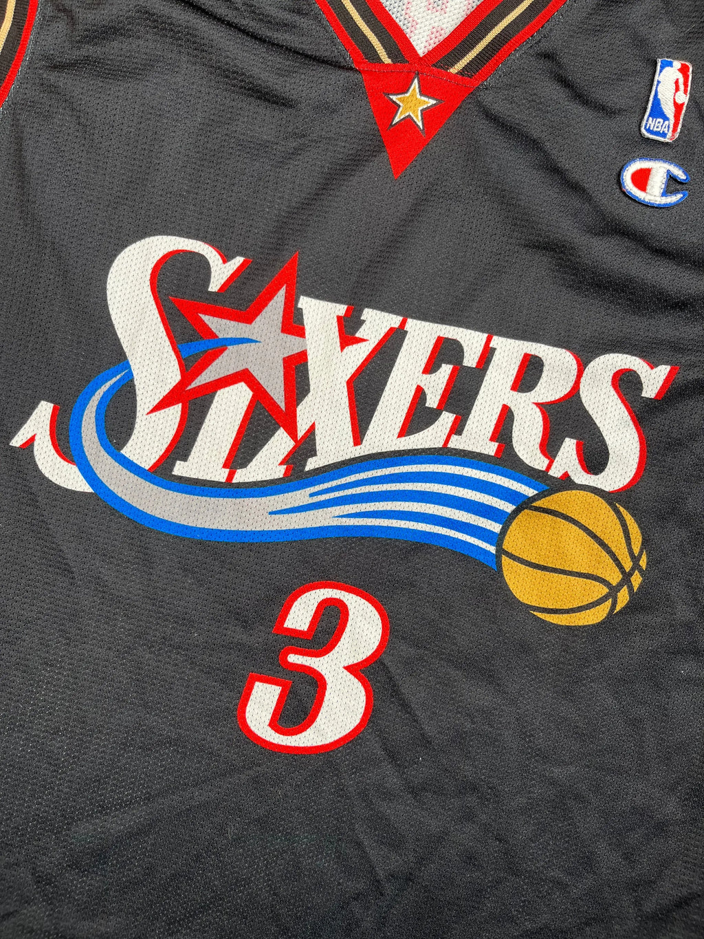 Allen Iverson #3 - Philadelphie 76ers Away 1996-2007 - Champion (S) - Maillot NBA