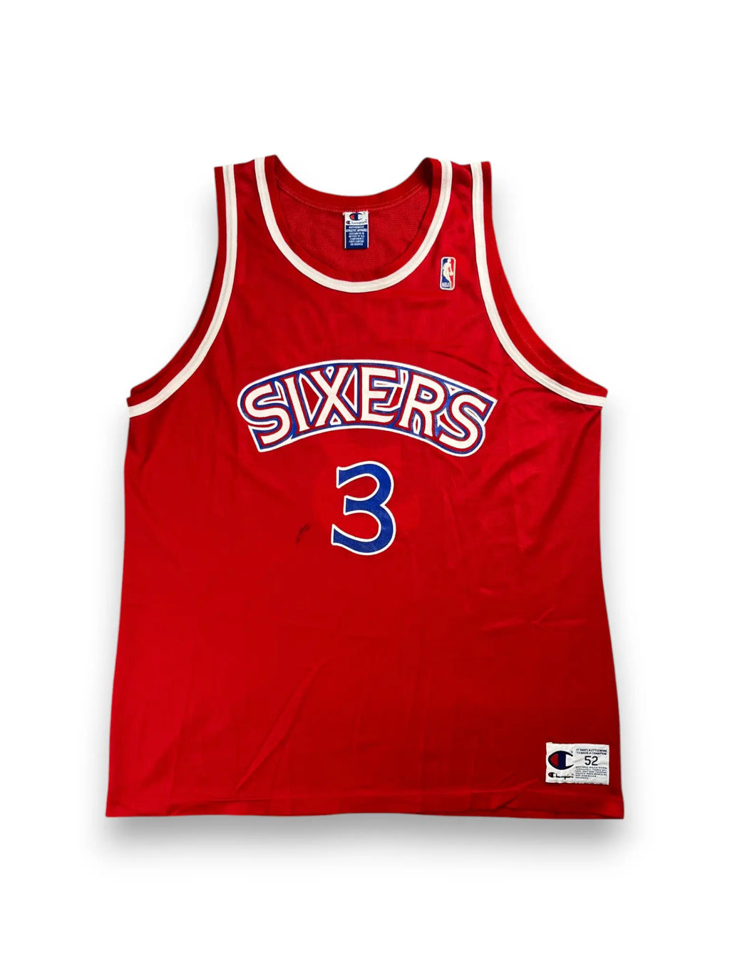 Allen Iverson #3 - Philadelphie 76ers Away 1996 - Champion (XL) - Maillot NBA