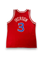 Allen Iverson #3 - Philadelphie 76ers Away 1996 - Champion (XL) - Maillot NBA