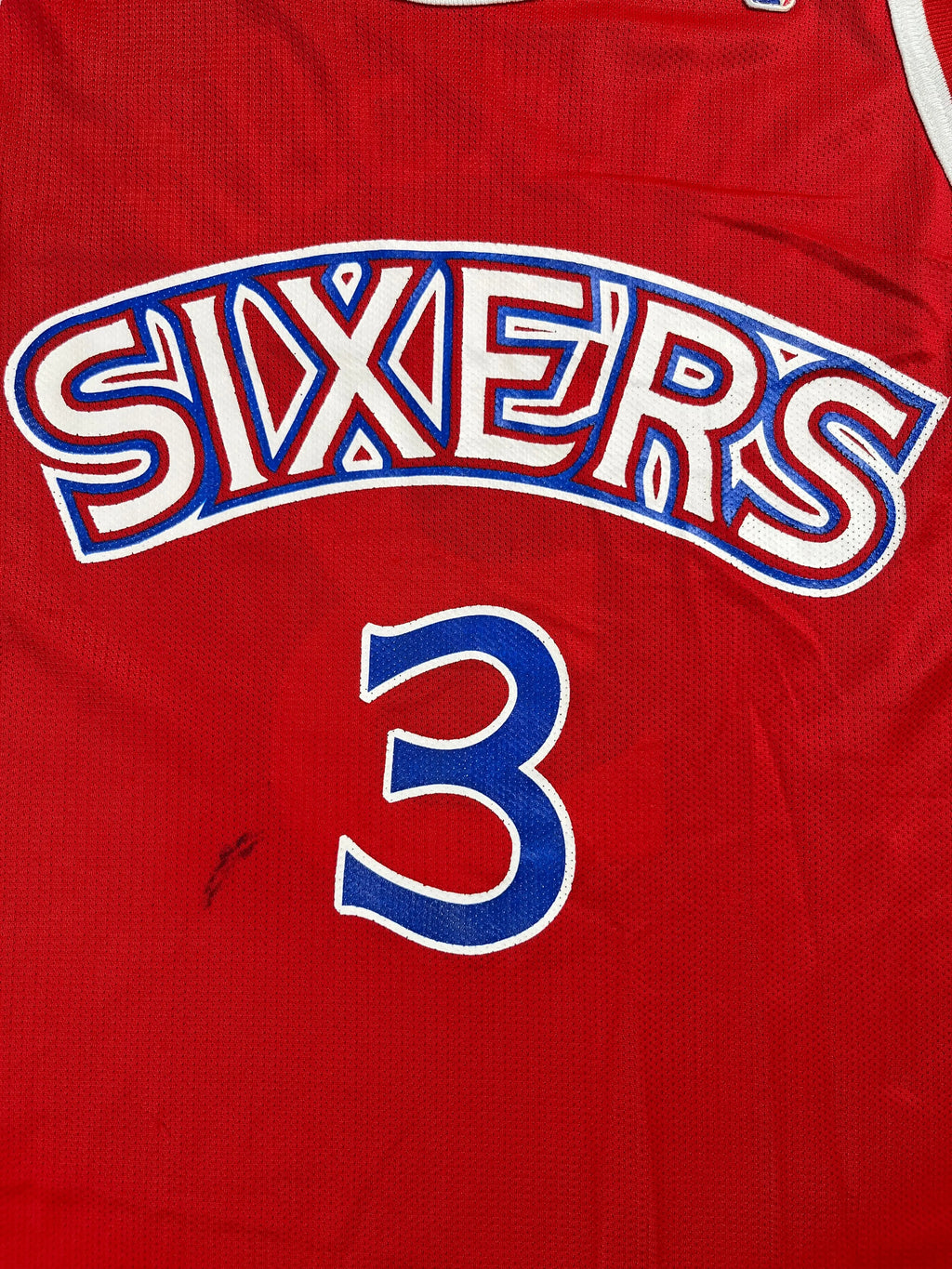 Allen Iverson #3 - Philadelphie 76ers Away 1996 - Champion (XL) - Maillot NBA