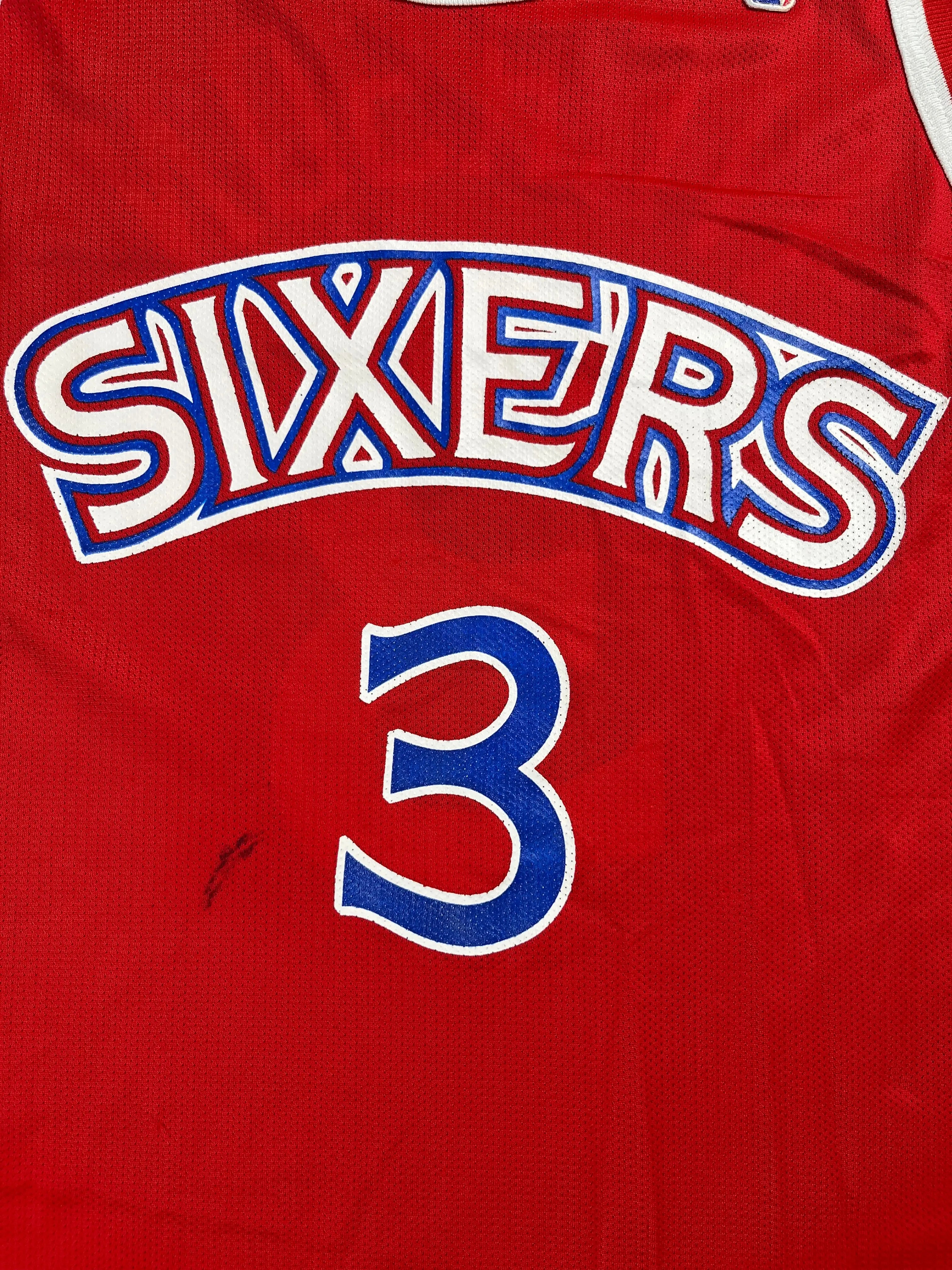 Allen Iverson #3 - Philadelphie 76ers Away 1996 - Champion (XL) - Maillot NBA