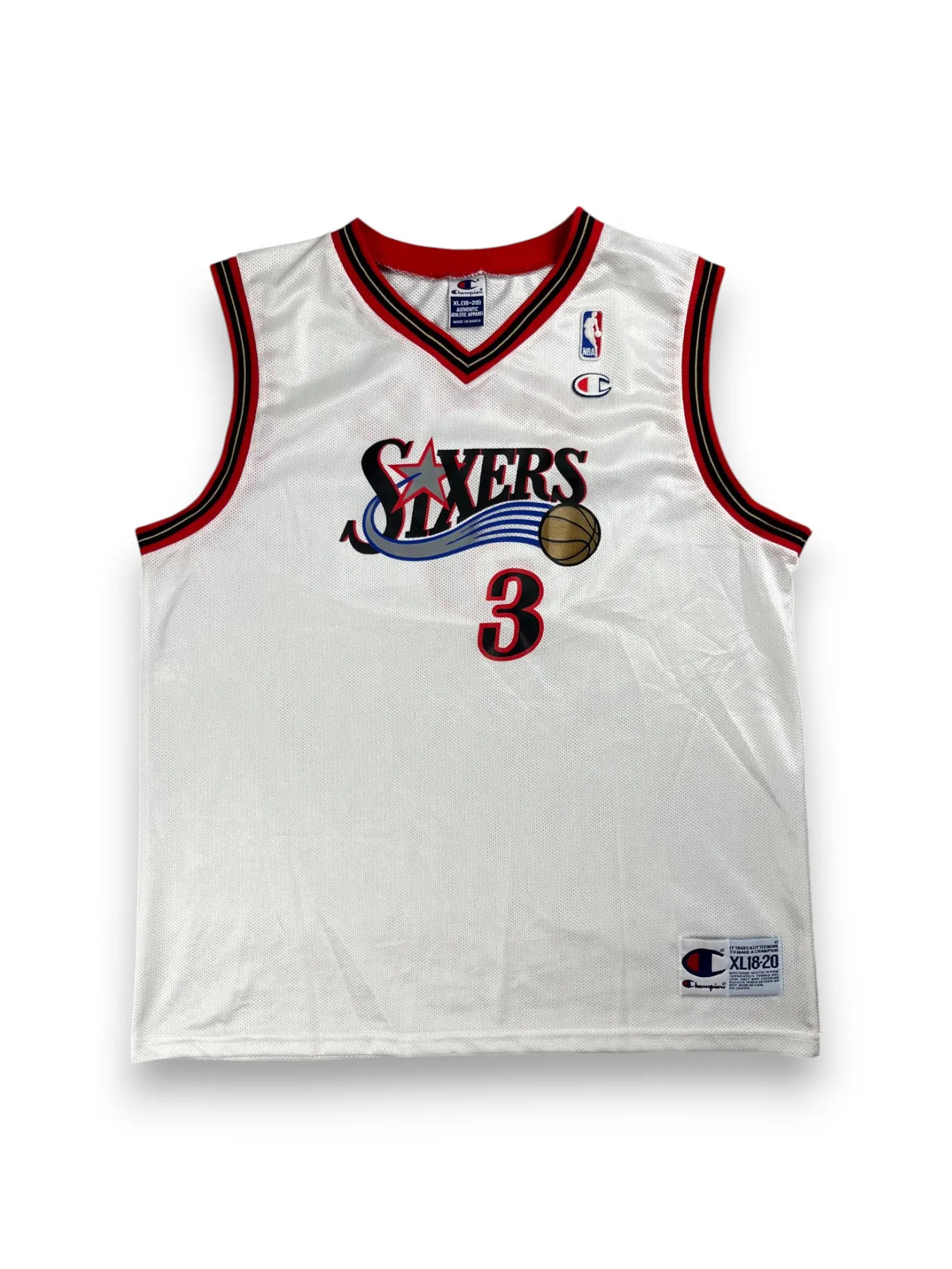 Allen Iverson #3 - Philadelphie 76ers Home 1996-2007 - Champion (S) - Maillot NBA