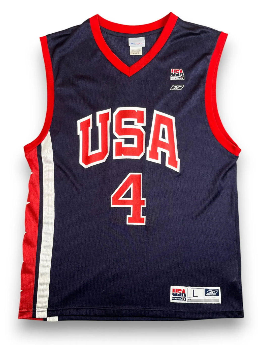 Allen Iverson #4 - Team USA Away 2002-2003 - Reebok (L) - Maillot NBA