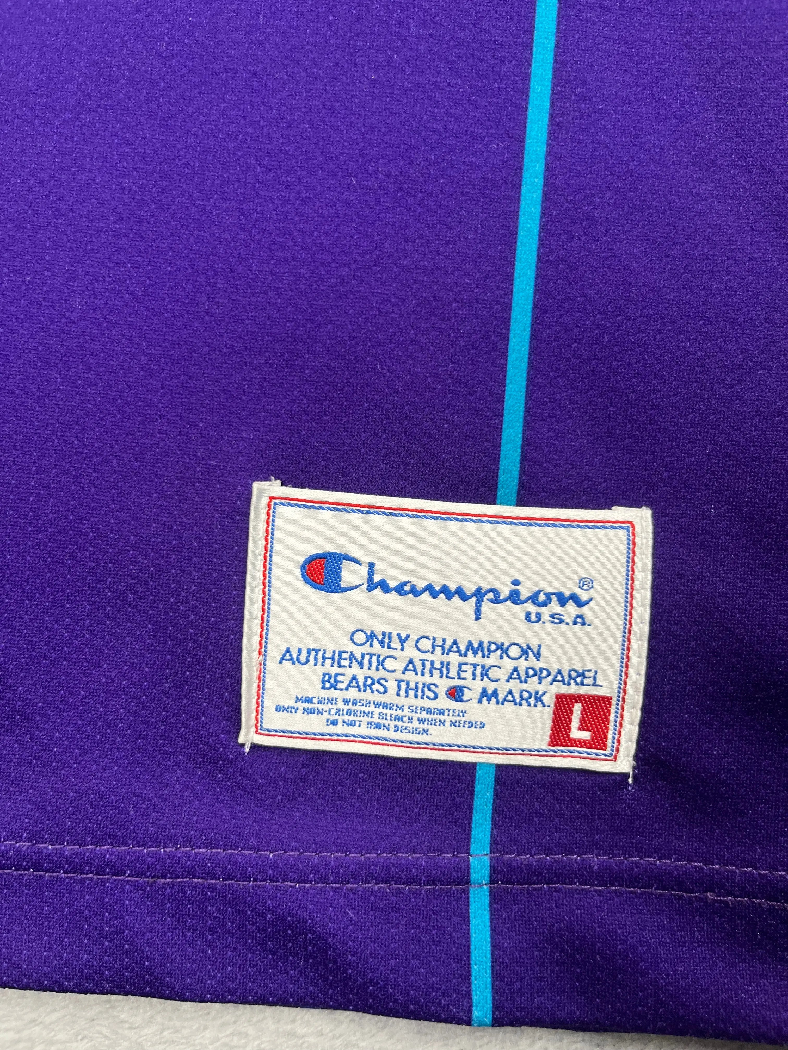 Alonzo Mourning #33 - Charlotte Hornets Alternate 1994-1995 - Champion (L) - Maillot NBA Champion