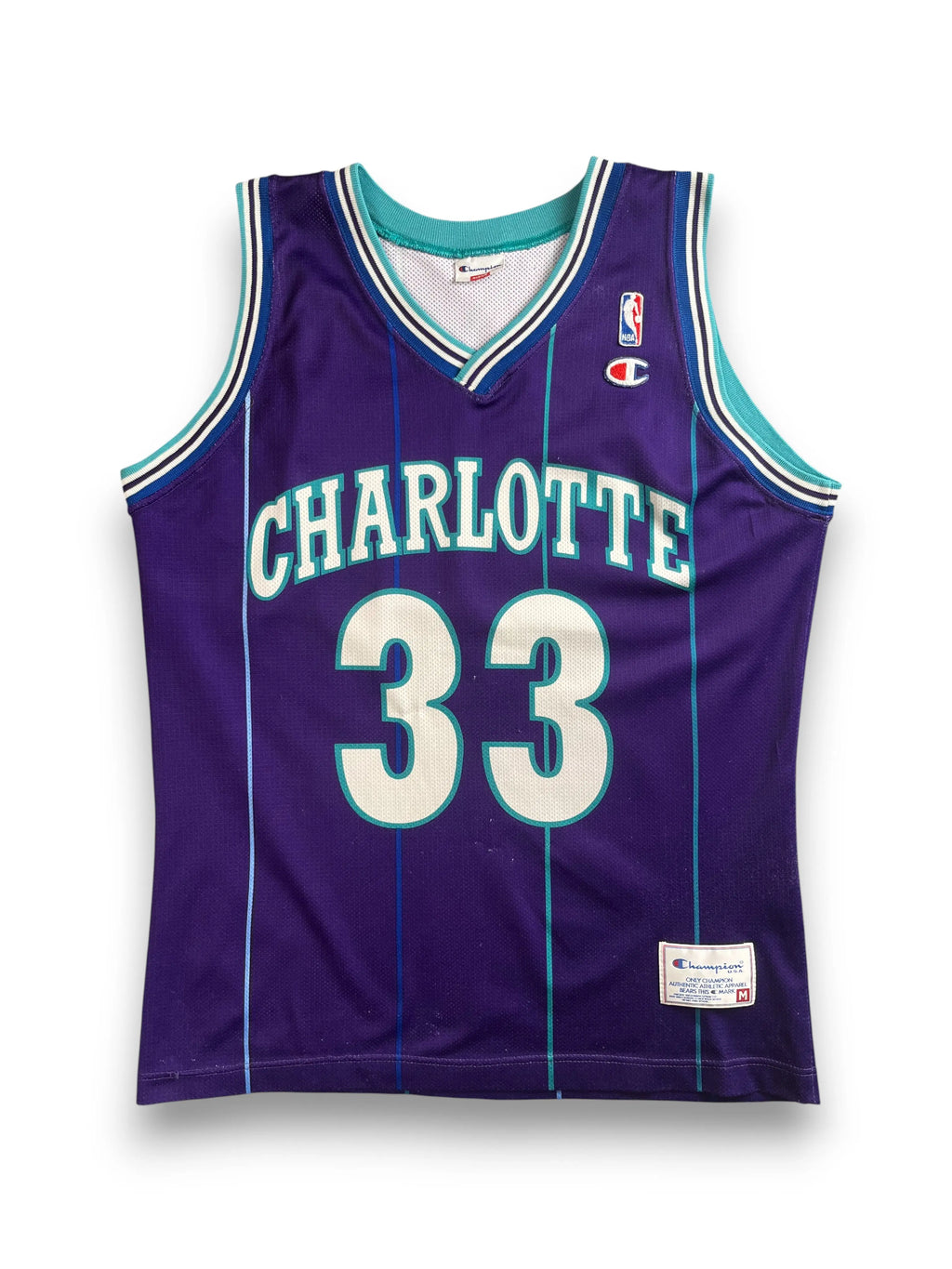 Alonzo Mourning #33 - Charlotte Hornets Alternate 1994-1995 - Champion (M) - Maillot NBA