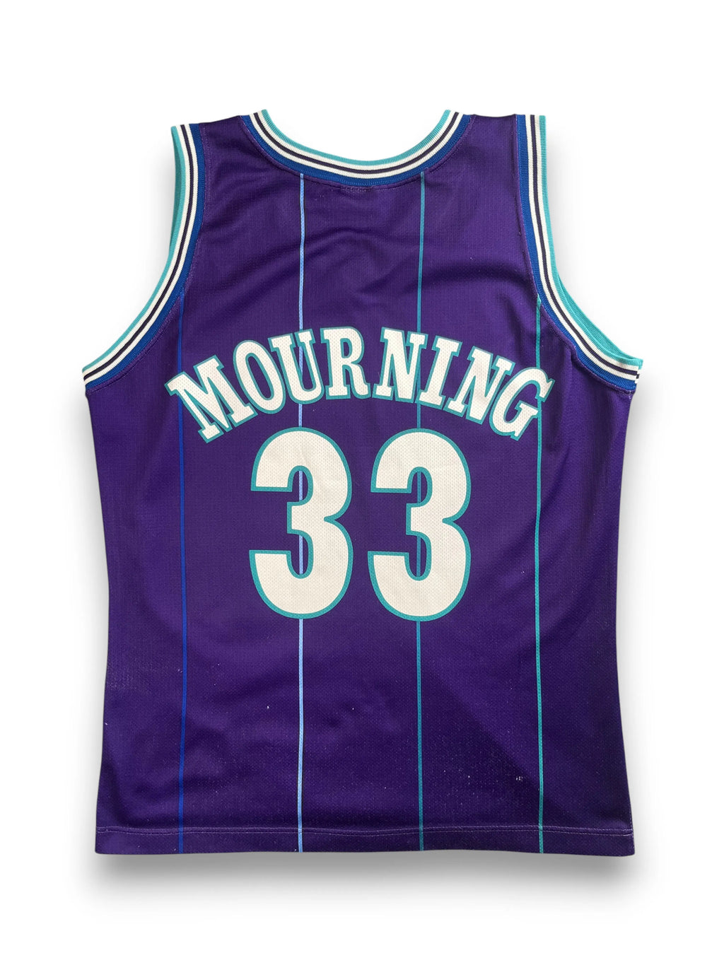 Alonzo Mourning #33 - Charlotte Hornets Alternate 1994-1995 - Champion (M) - Maillot NBA