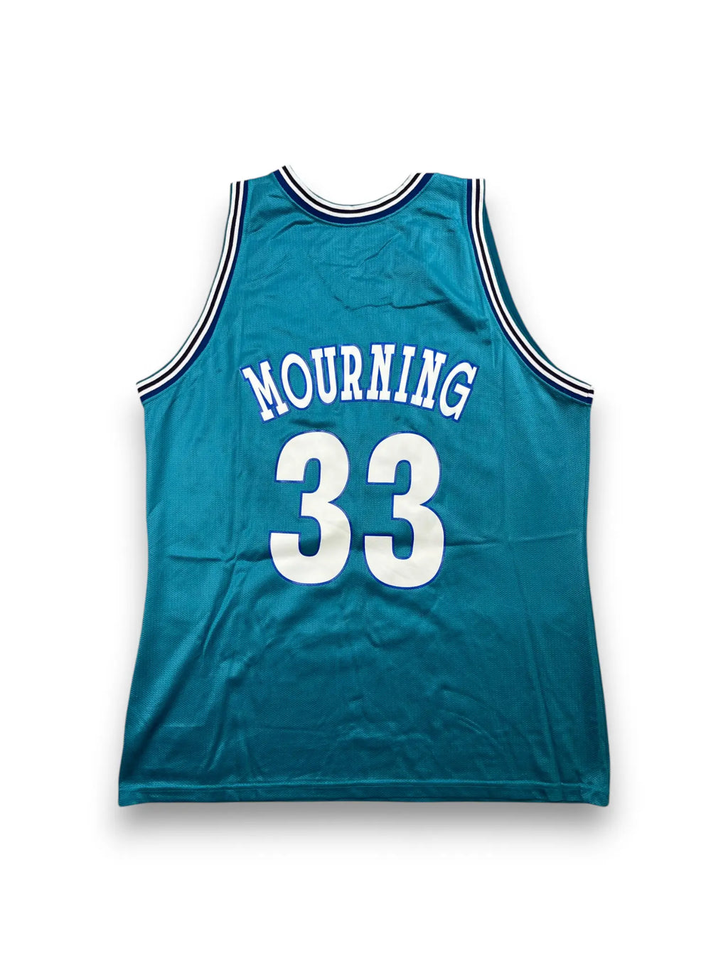 Alonzo Mourning #33 - Charlotte Hornets Away 1993-1995 - Champion (L) - Maillot NBA
