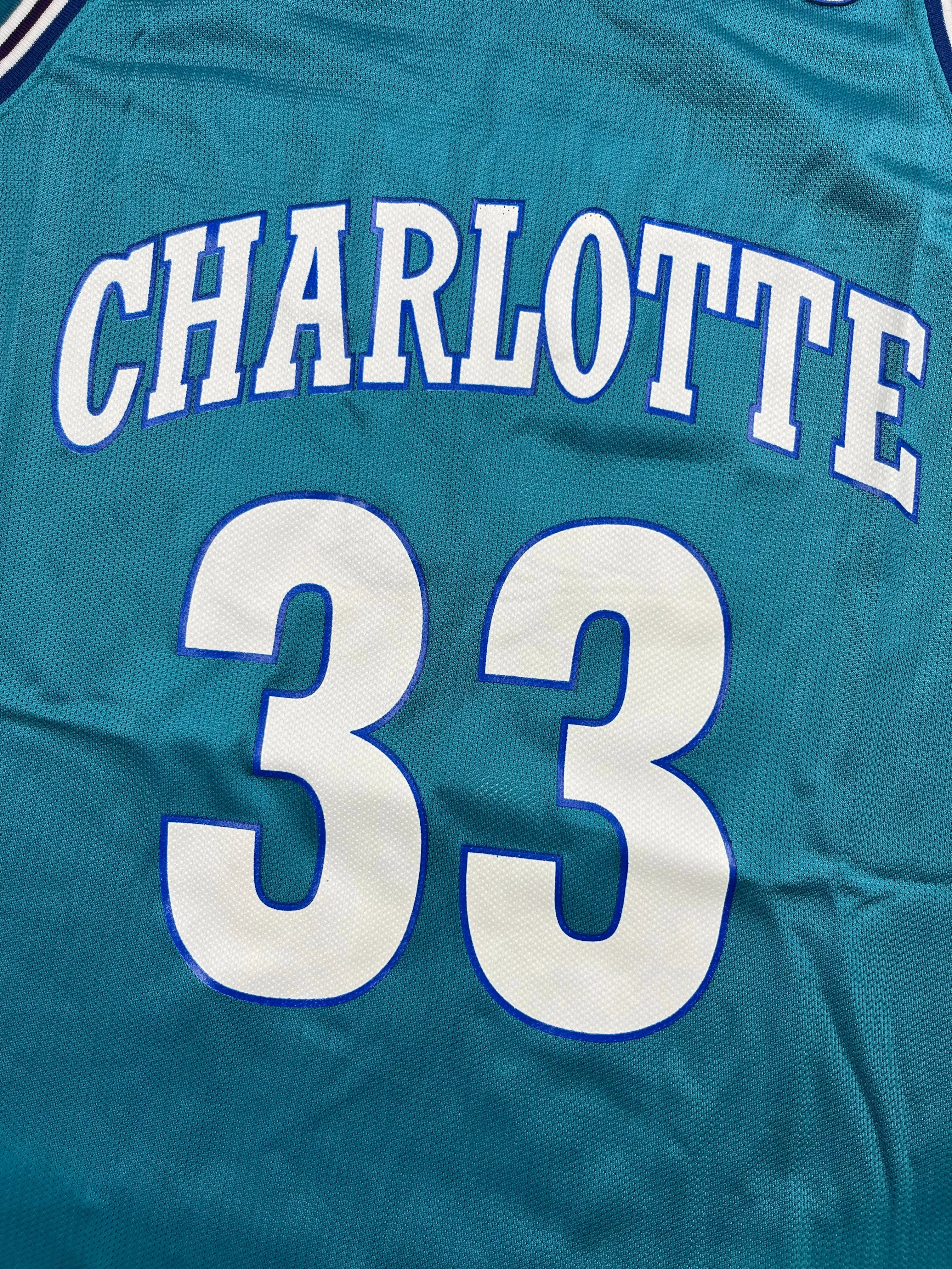 Alonzo Mourning #33 - Charlotte Hornets Away 1993-1995 - Champion (L) - Maillot NBA