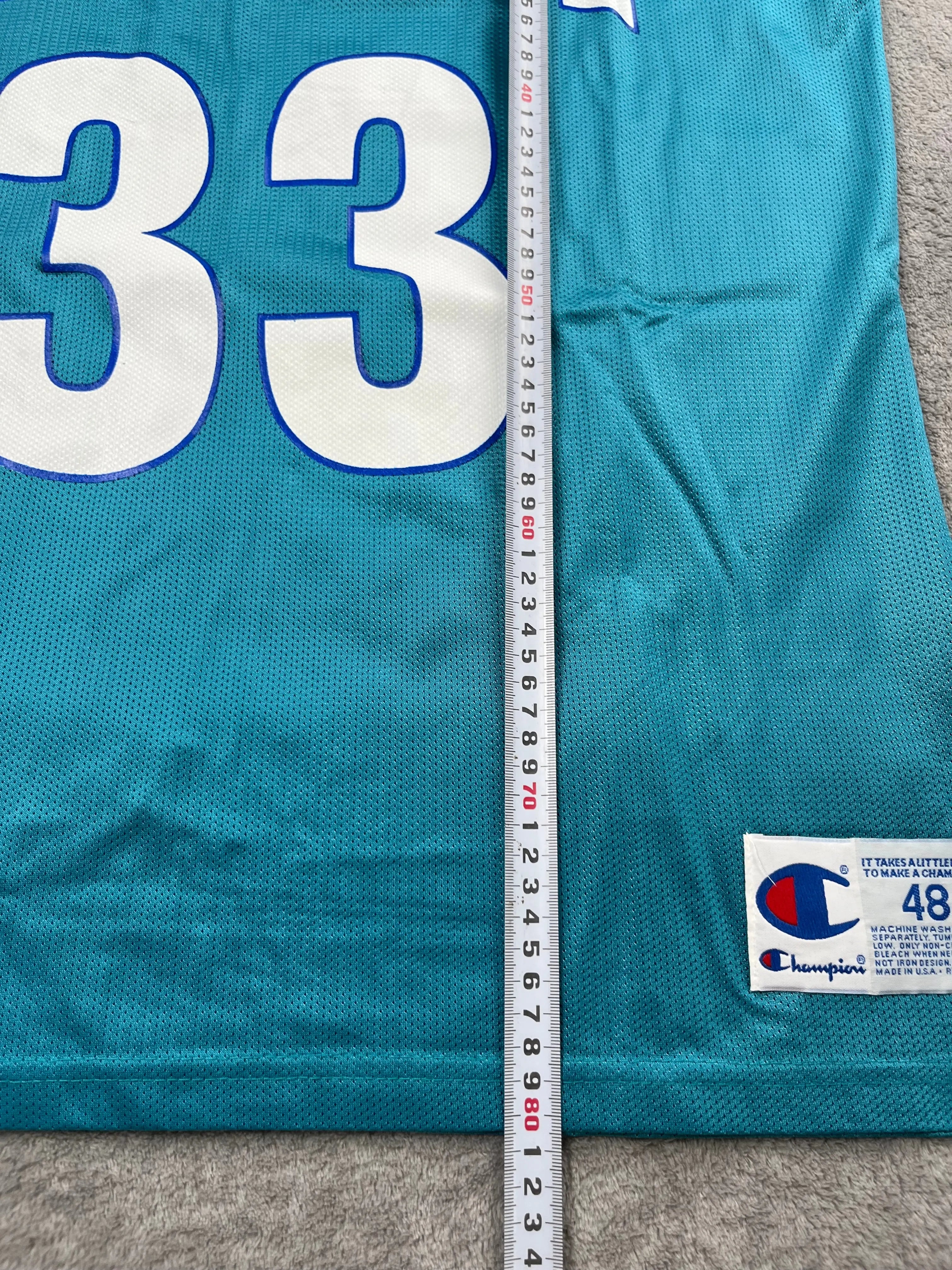 Alonzo Mourning #33 - Charlotte Hornets Away 1993-1995 - Champion (L) - Maillot NBA