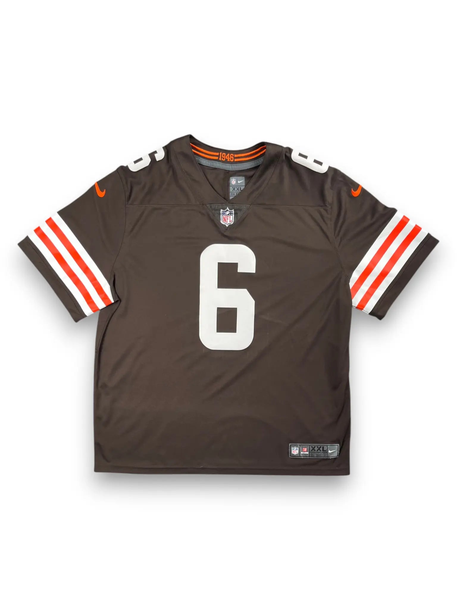 Baker Mayfield #6 - Cleveland Browns Home 2018-2021 - Nike Limited (XXL) - Maillot NFL