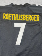 Ben Roethlisberger - Pittsburgh Steelers Away 2004-2011 - Reebok (S) (XL Youth) - Maillot NFL Reebok