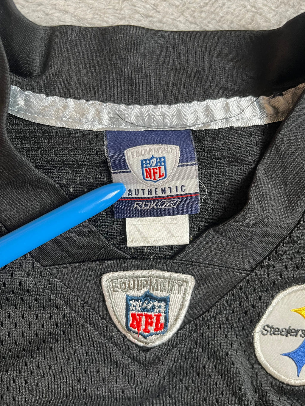 Ben Roethlisberger - Pittsburgh Steelers Away 2004-2011 - Reebok (S) (XL Youth) - Maillot NFL Reebok