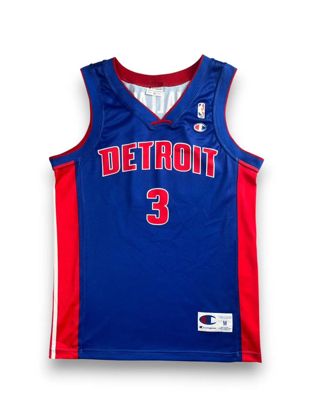 Ben Wallace #3 - Detroit Pistons Away 2002-2006 - Champion (M) - Maillot NBA
