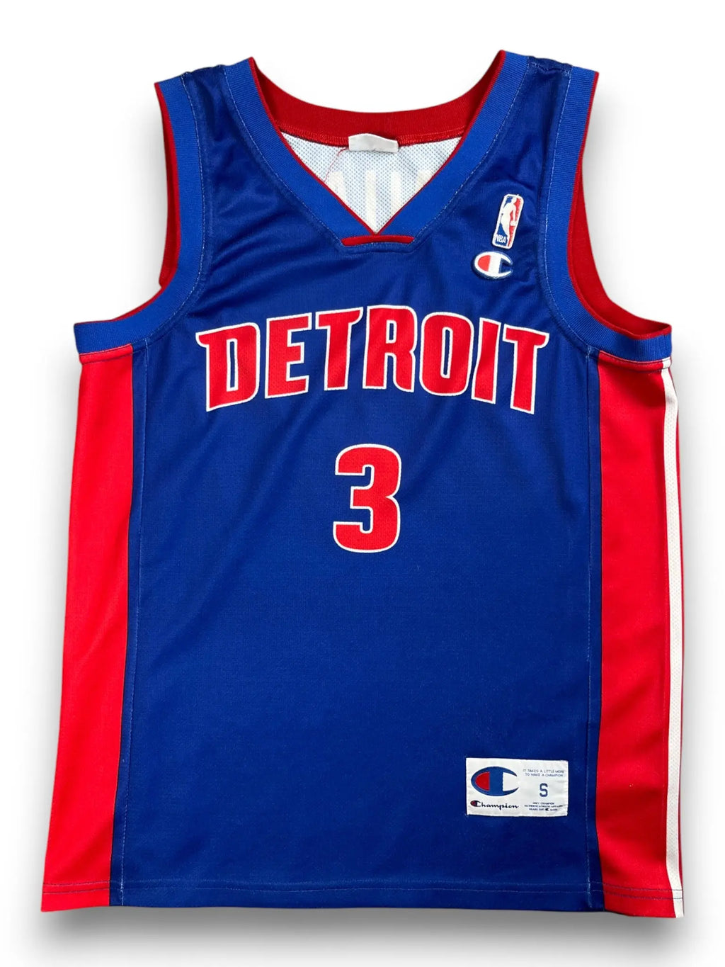 Ben Wallace #3 - Detroit Pistons Away 2002-2006 - Champion (S) - Maillot NBA Champion