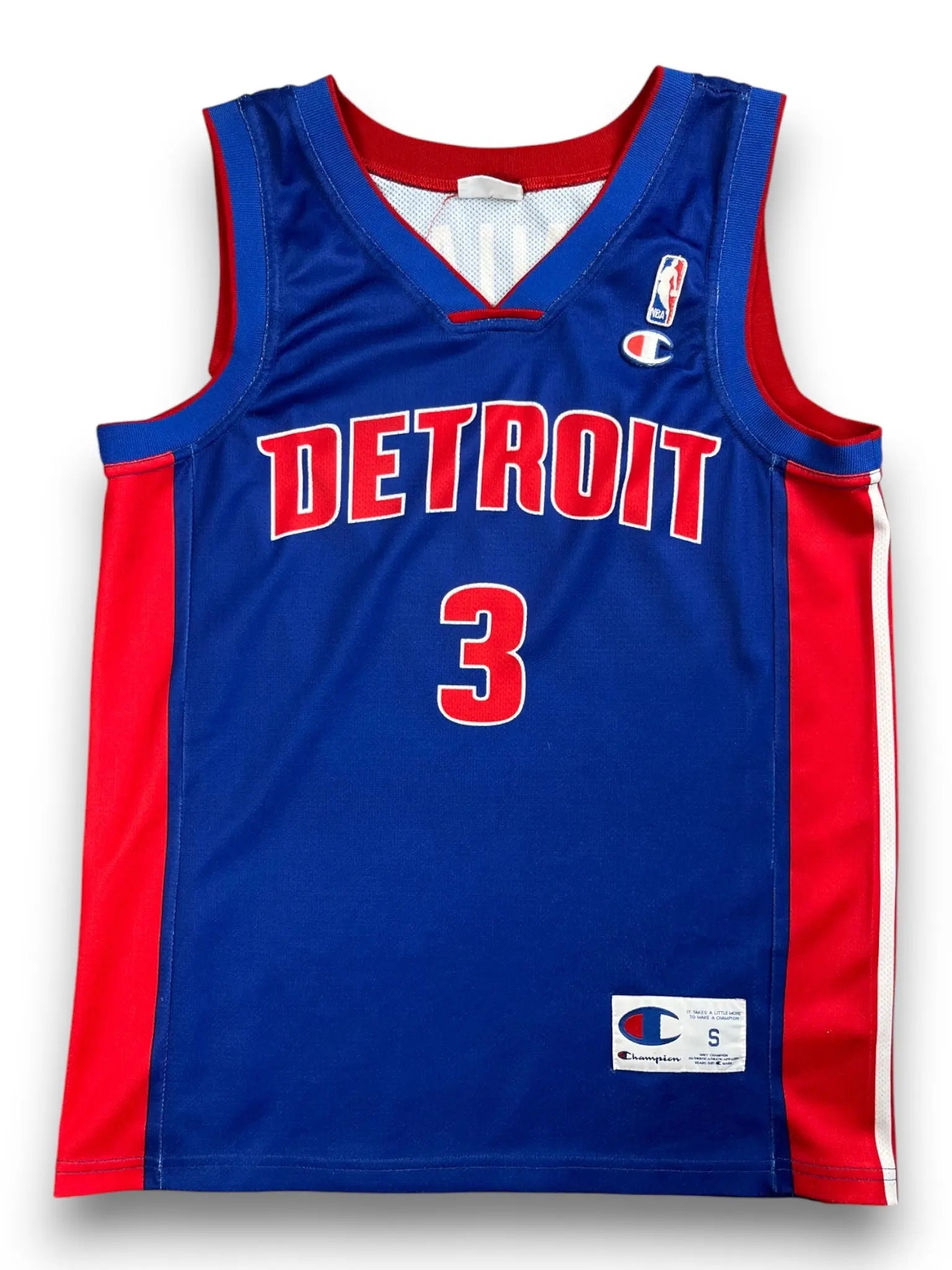 Ben Wallace #3 - Detroit Pistons Away 2002-2006 - Champion (S) - Maillot NBA Champion