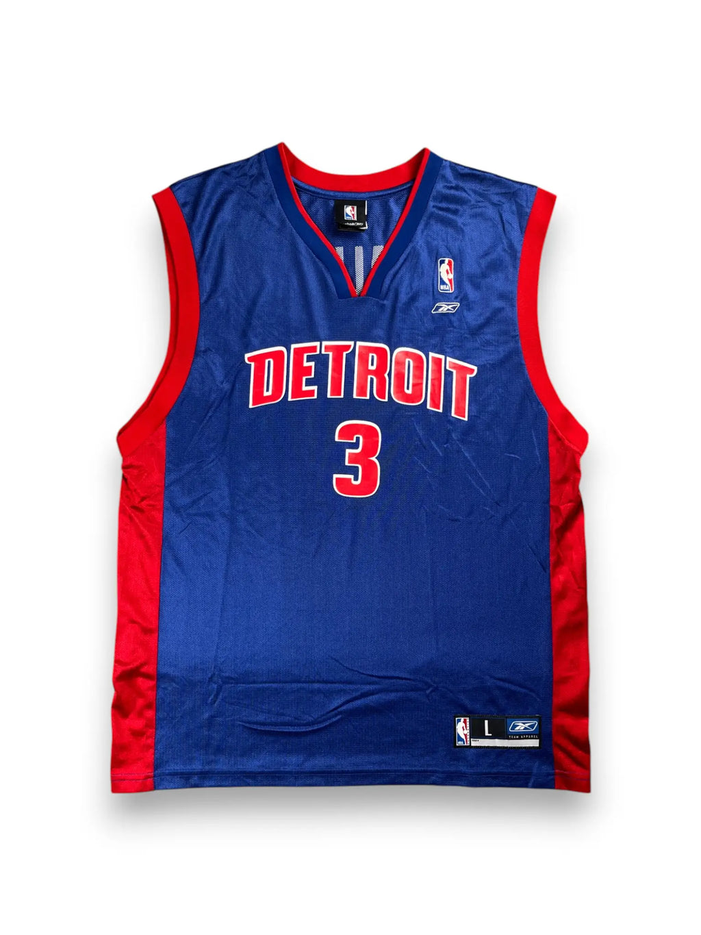 Ben Wallace #3 - Detroit Pistons Away 2002-2006 - Reebok (L) - Maillot NBA