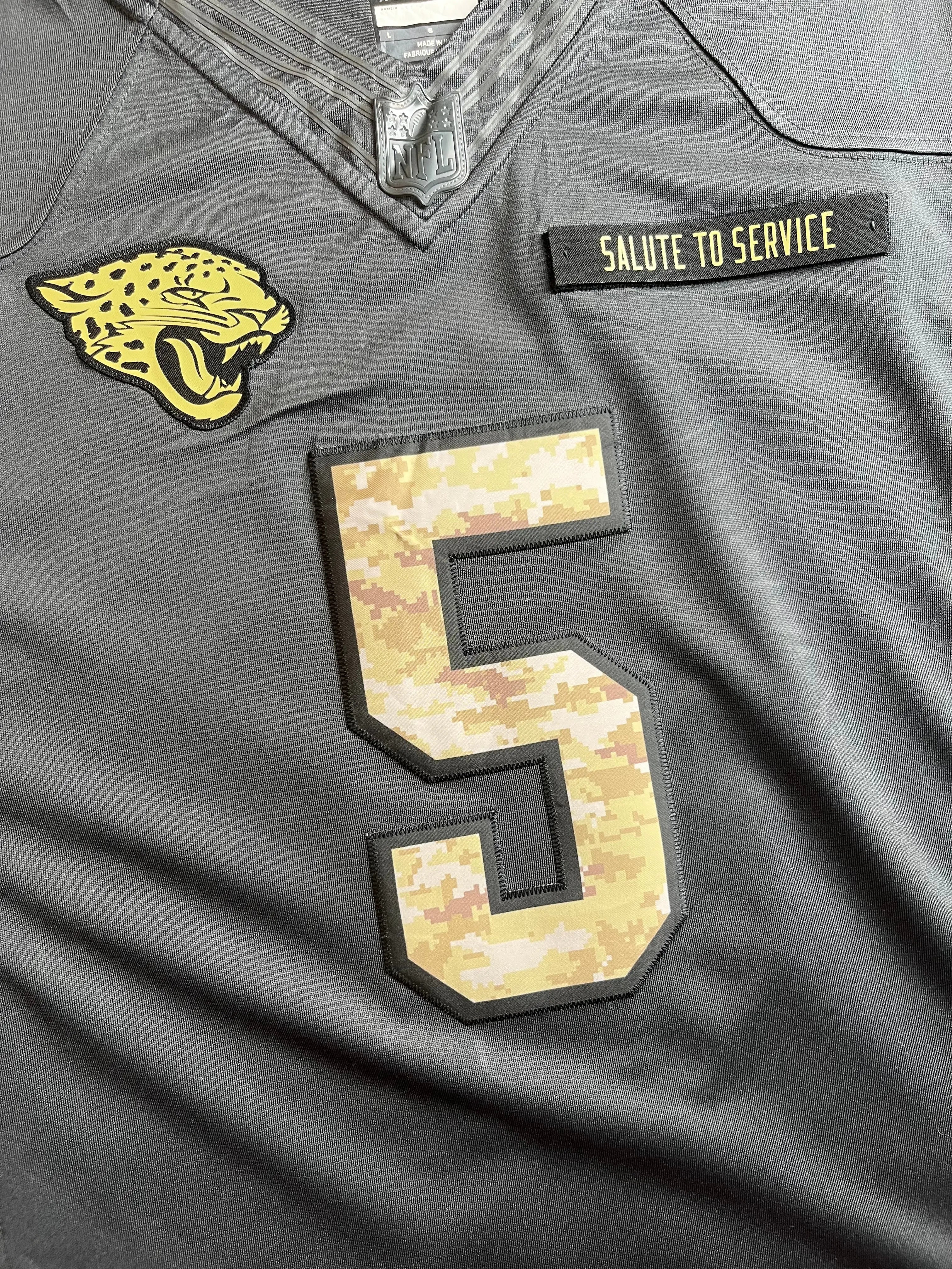 Blake Bortles #5 - Jacksonville Jaguars Salute to Service - Nike (L) - Maillot NFL Andwan Shop
