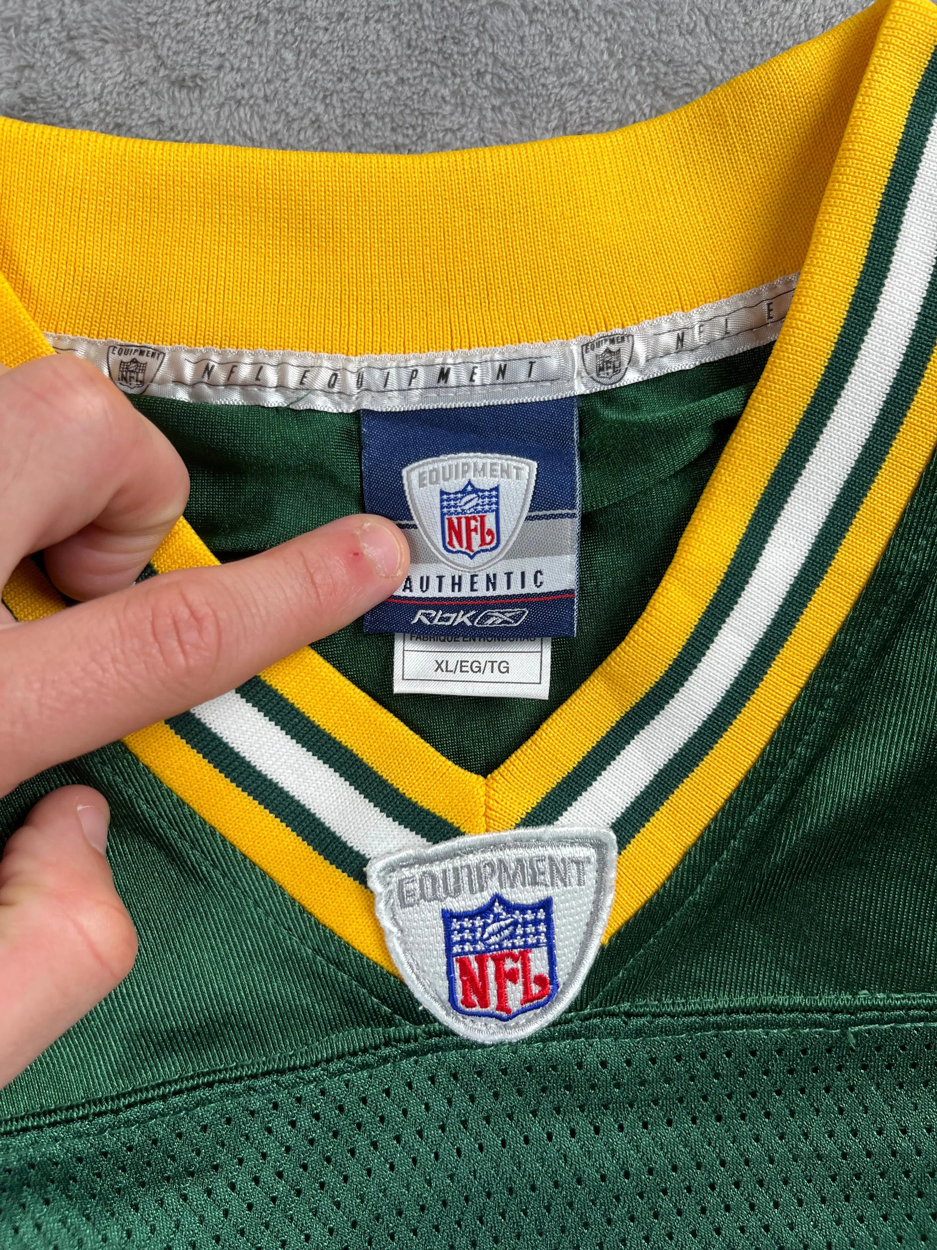 Brett Favre #4 - Green Bay Packers Home 2001-2007 - Reebok (XL) - Maillot NFL