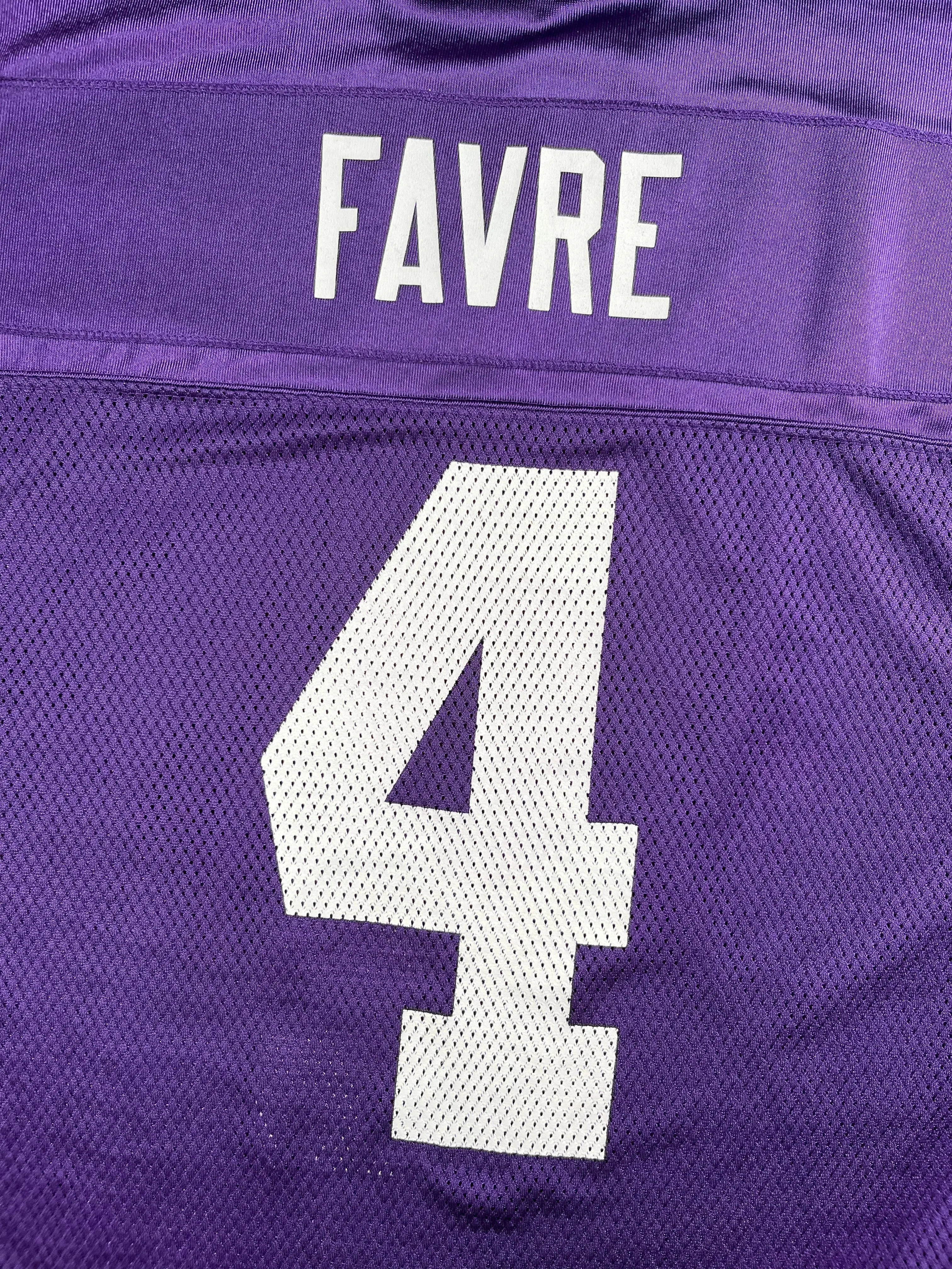 Brett Favre #4 - Minnesota Vikings Home 2009-2010 - Reebok (L) - Maillot NFL