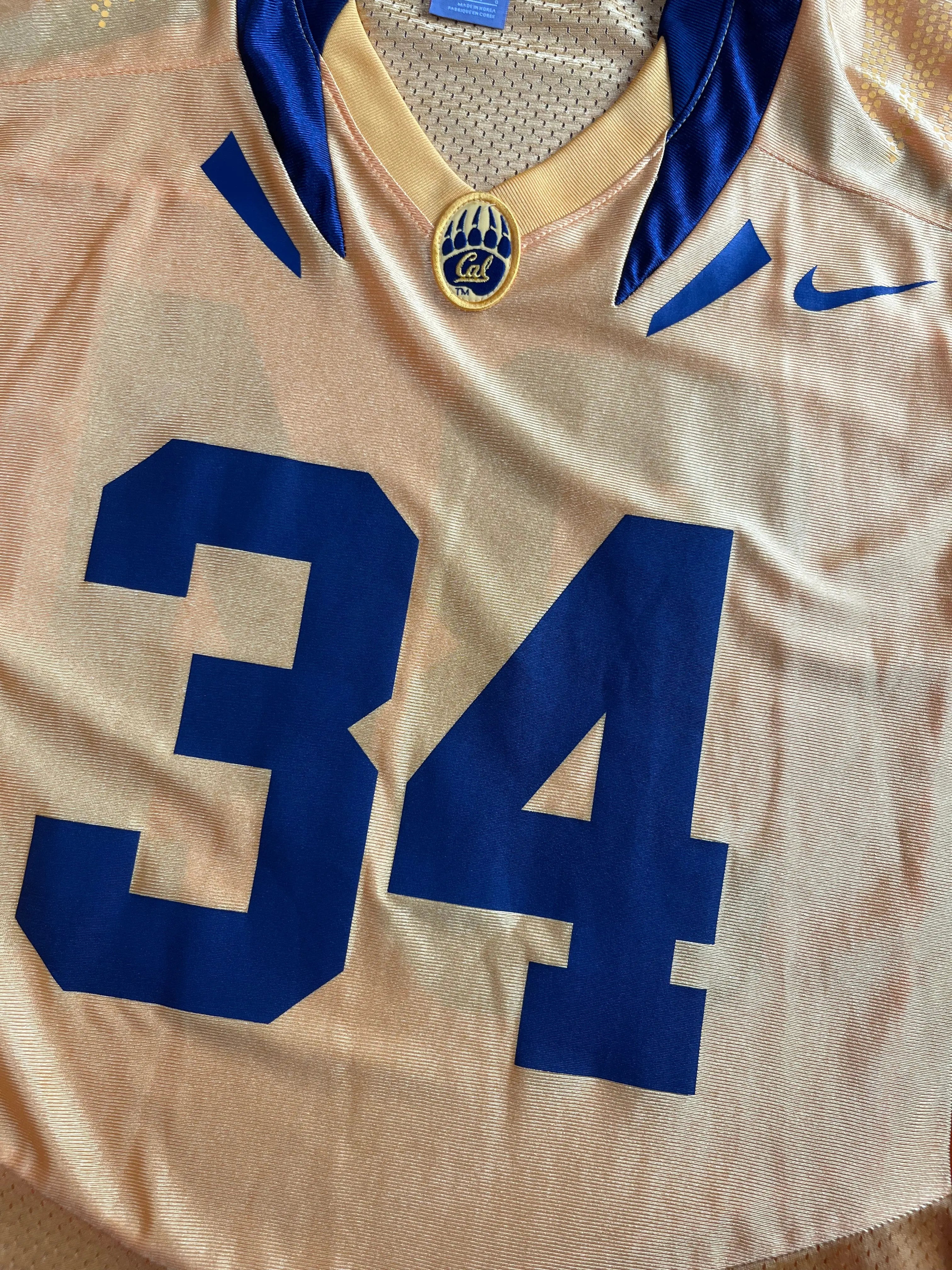California (Cal Berkeley) Golden Bears #34 - Maillot NCAA Away 2000's - Nike (L) - Maillot NCAA