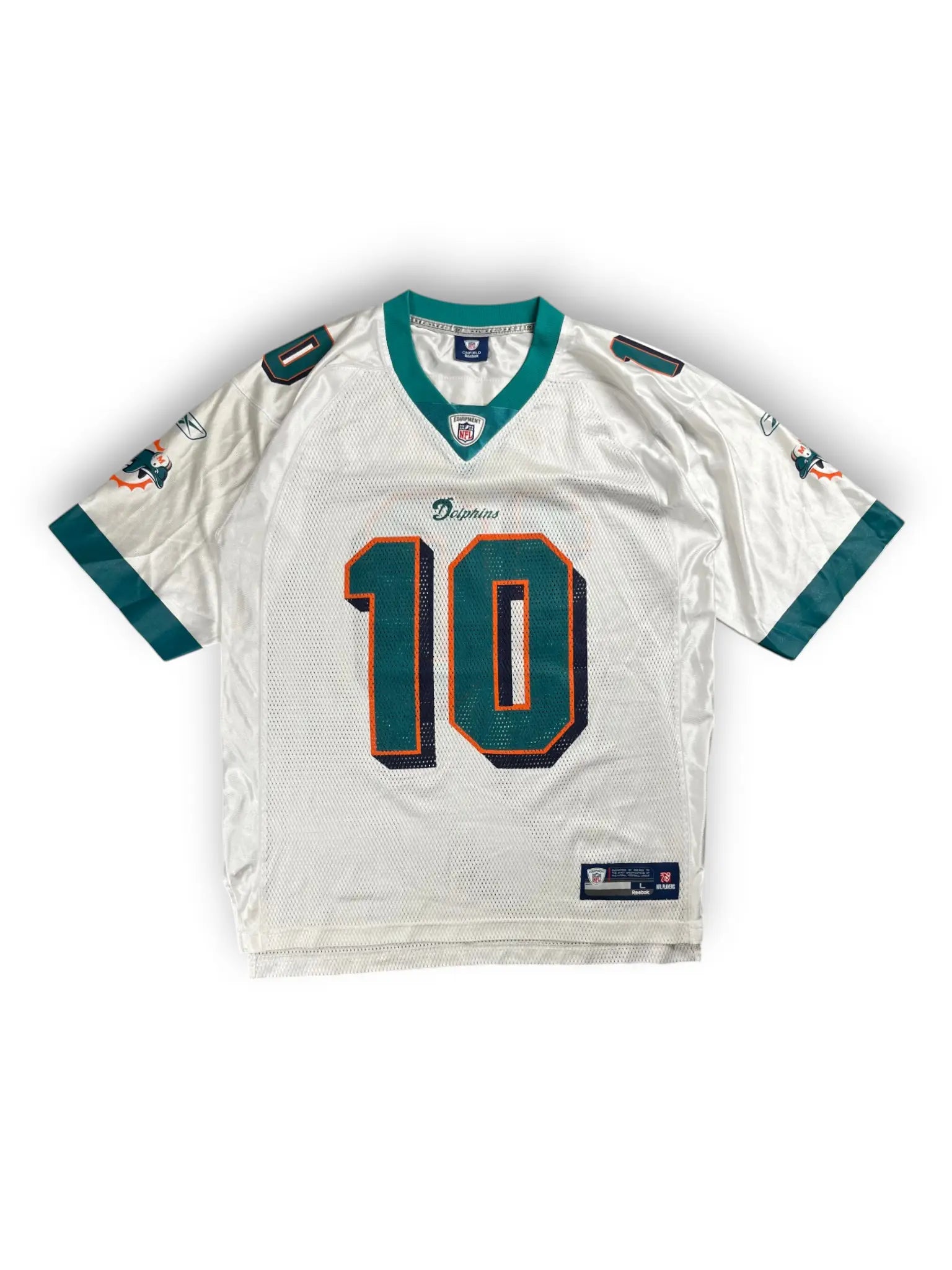 Chad Pennington #10 - Miami Dolphins Away 2008-2010 - Reebok (L) - Maillot NFL