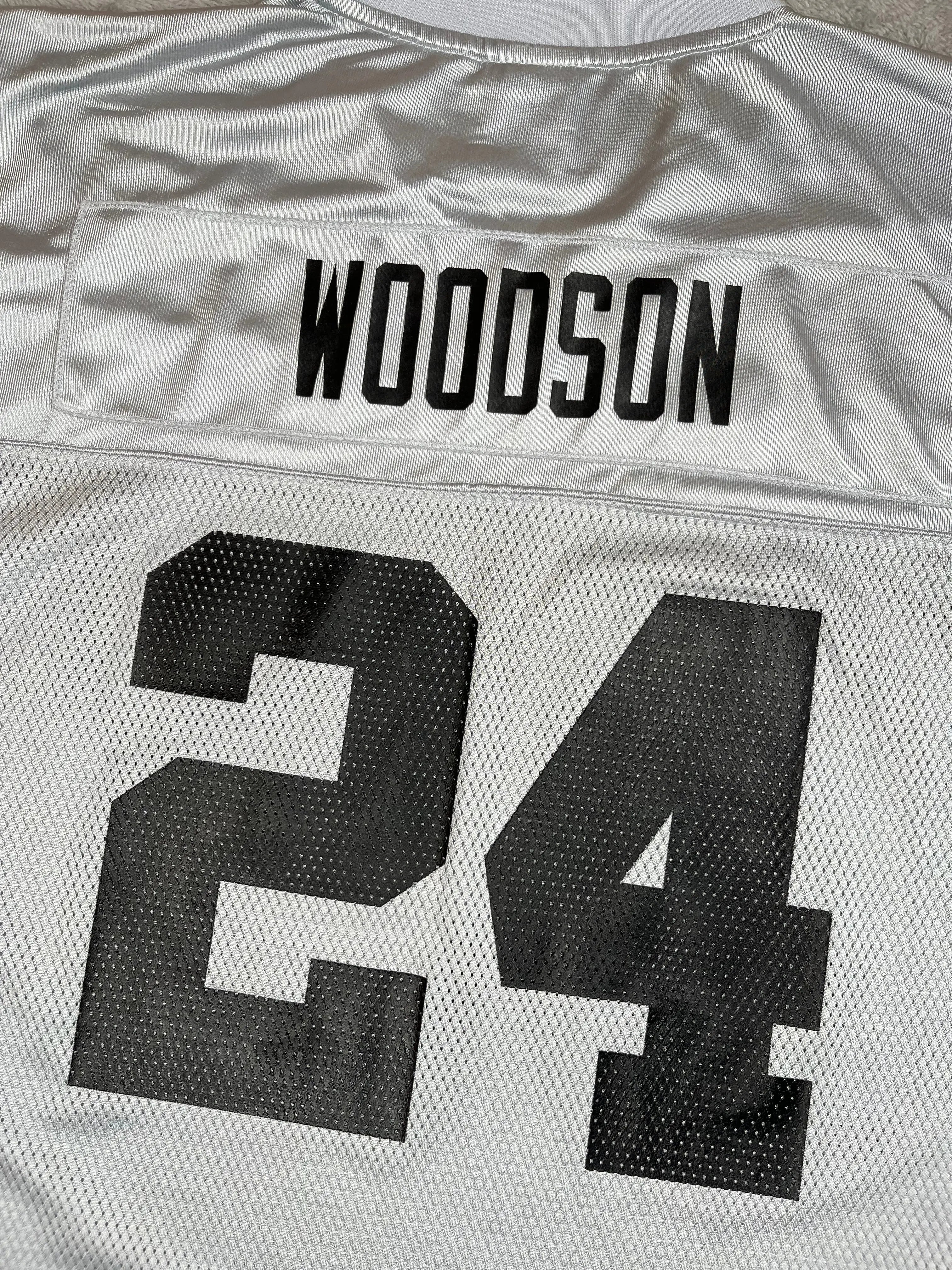 Charles Woodson #24 - Oakland Raiders Alternate 2001-2005 - Reebok (XL) - Maillot NFL