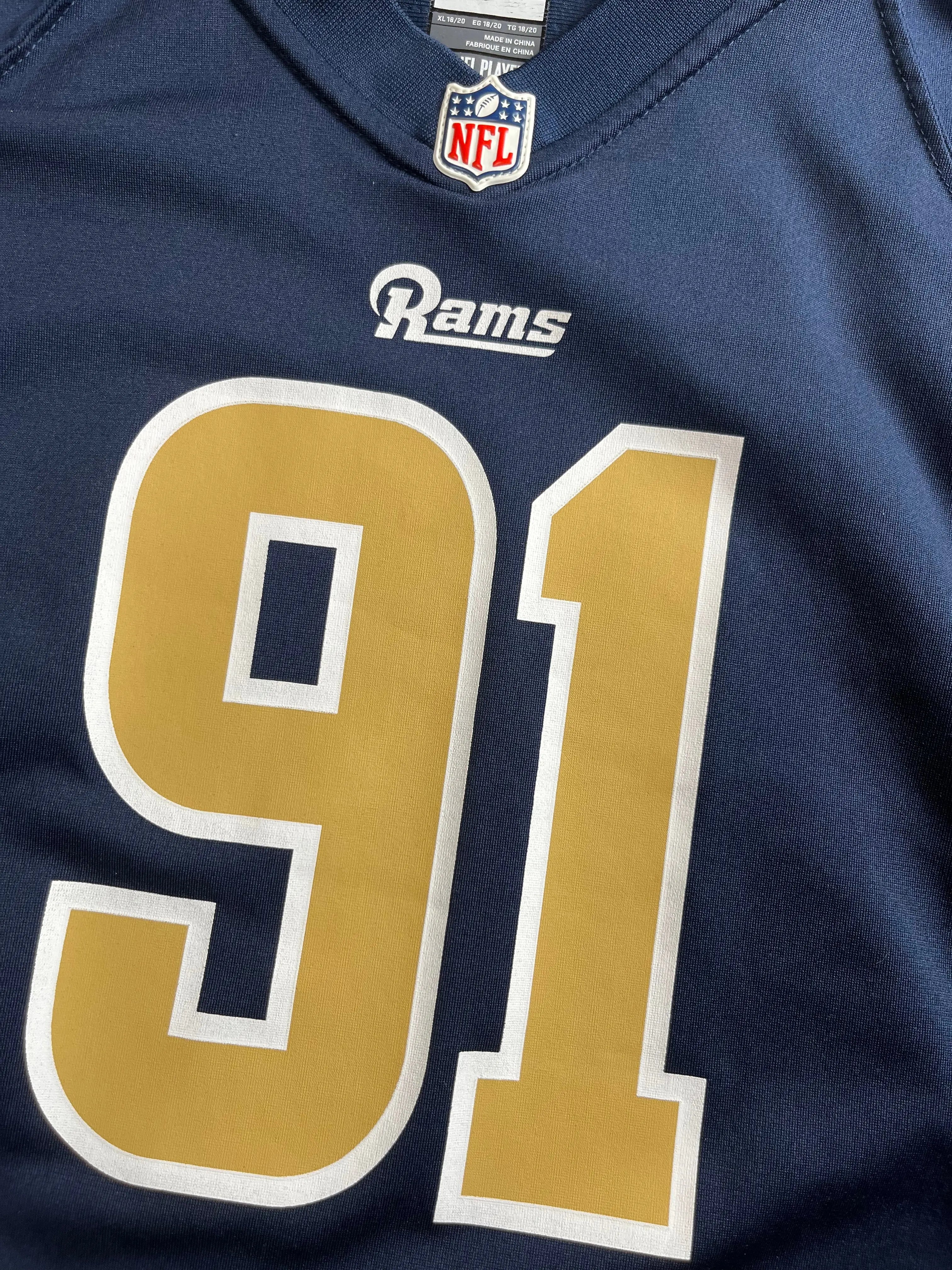 Chris Long #91 - Saint Louis Rams Home 2011-2015 - Nike (S) (XL Youth) - Maillot NFL
