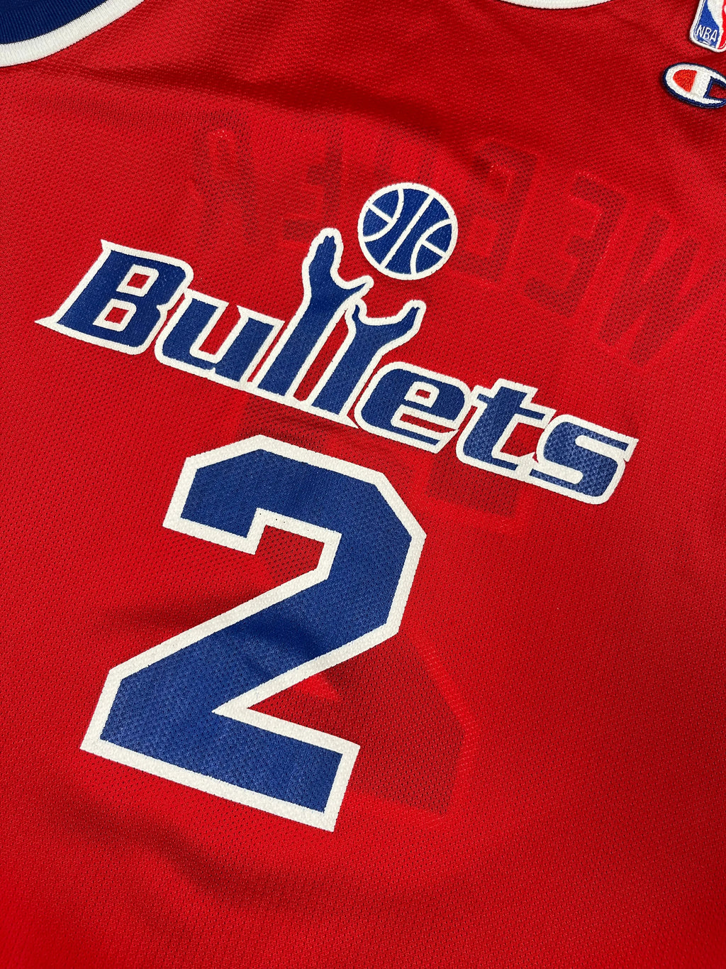 Chris Webber #2 - Washington Bullets (Wizards) Away 1995 - Champion (M) - Maillot NBA Champion