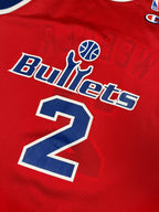 Chris Webber #2 - Washington Bullets (Wizards) Away 1995 - Champion (M) - Maillot NBA Champion