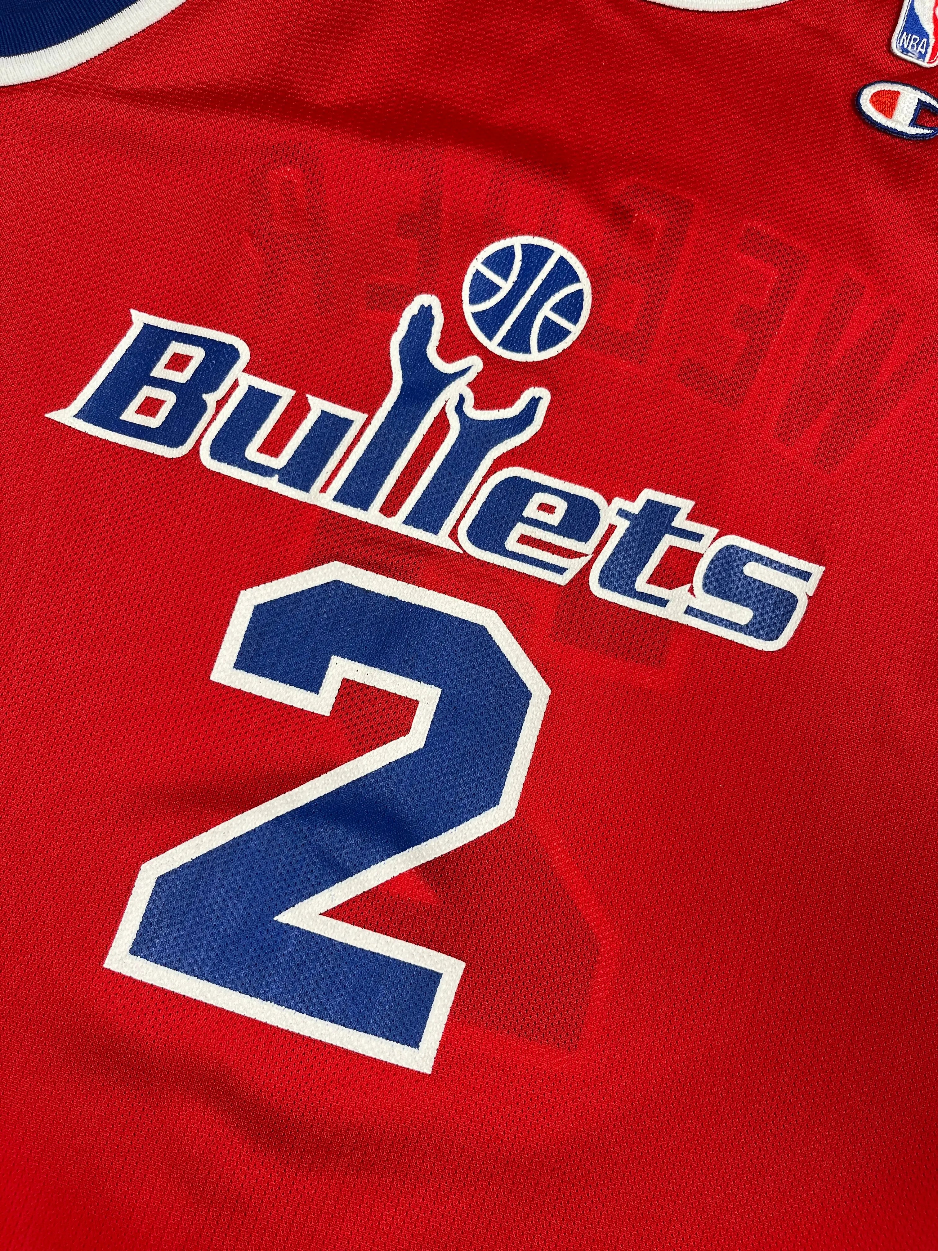 Chris Webber #2 - Washington Bullets (Wizards) Away 1995 - Champion (M) - Maillot NBA Champion