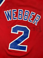 Chris Webber #2 - Washington Bullets (Wizards) Away 1995 - Champion (M) - Maillot NBA Champion