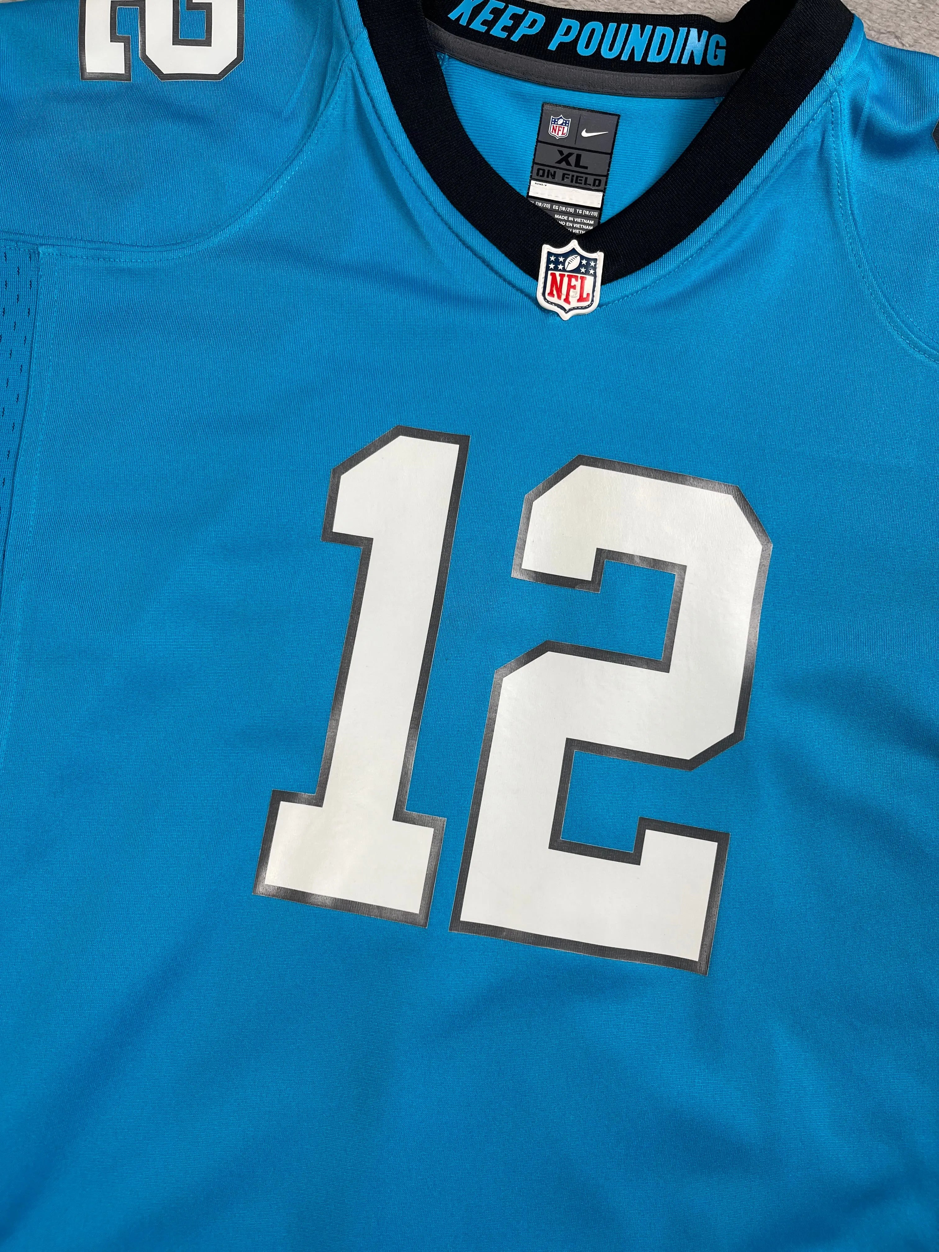 D.J Moore #12 - Carolina Panthers Alternate 2018-2020 - Nike (S) (XL Youth) - Maillot NFL Nike