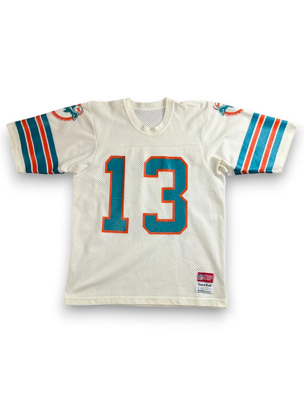 Dan Marino #13 - Miami Dolphins Home 1983-1986 - MacGregor Sand-Knit (M) - Maillot NFL Andwan Shop