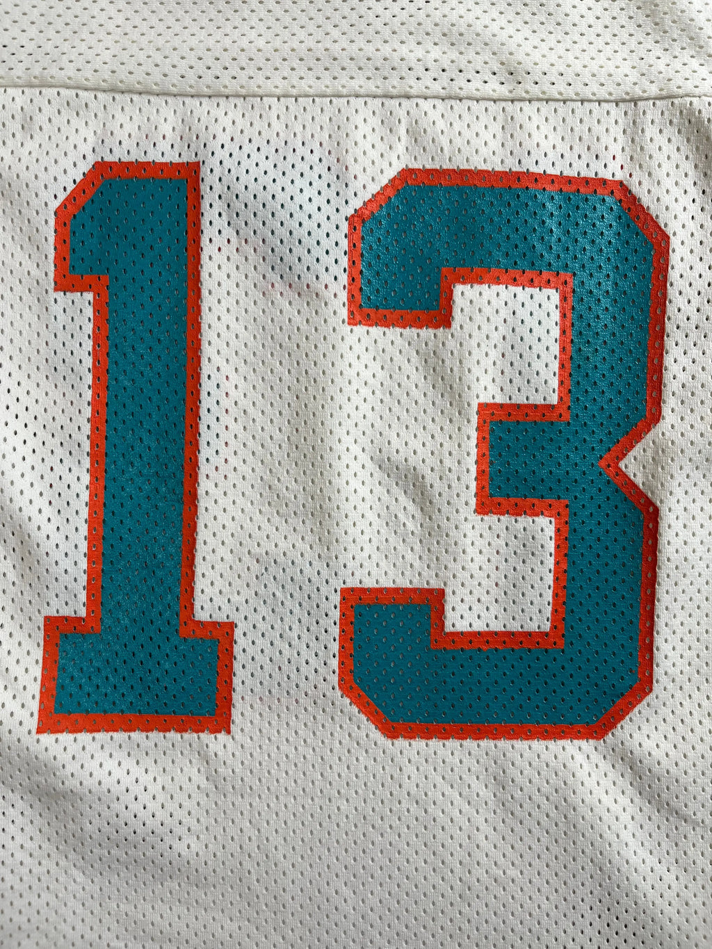 Dan Marino #13 - Miami Dolphins Home 1983-1986 - MacGregor Sand-Knit (M) - Maillot NFL Andwan Shop