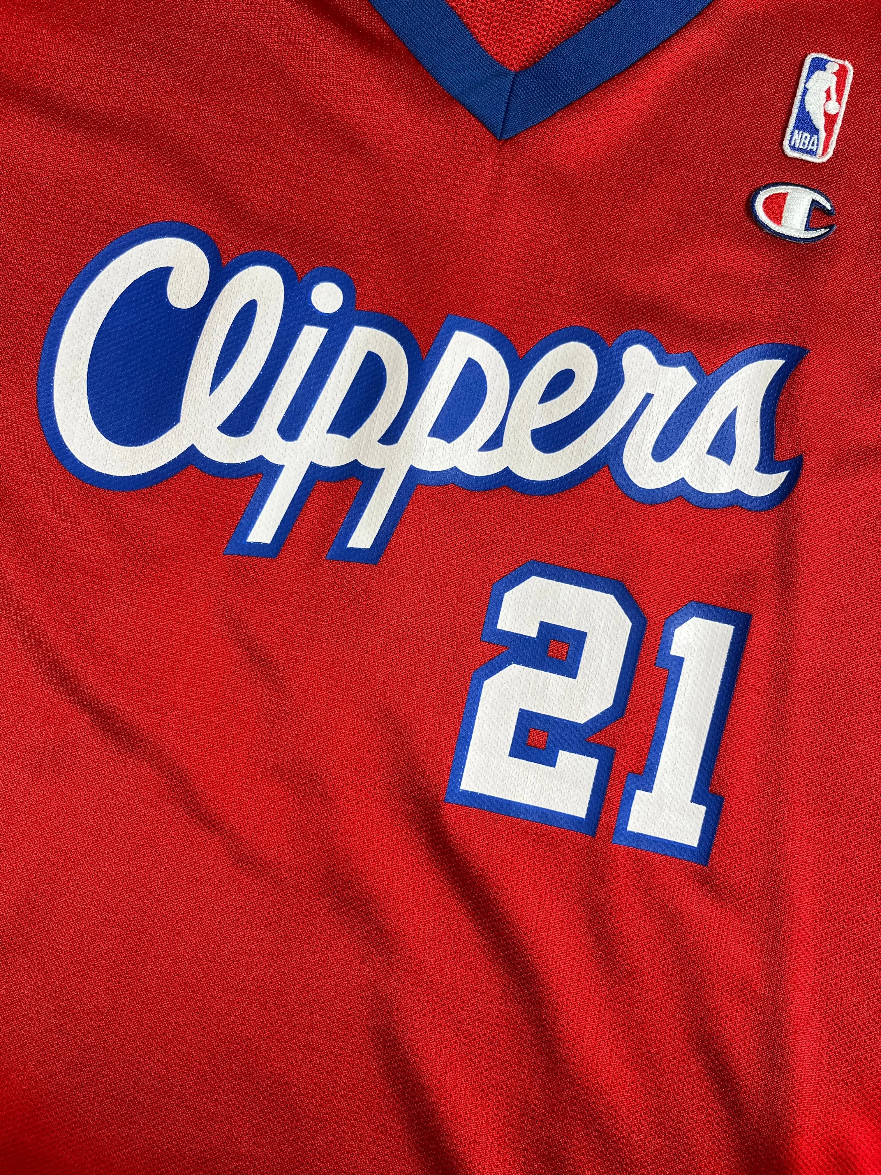 Darius Miles #21 - Los Angeles Clippers Away 2001-2002 - Champion (XL) - Maillot NBA