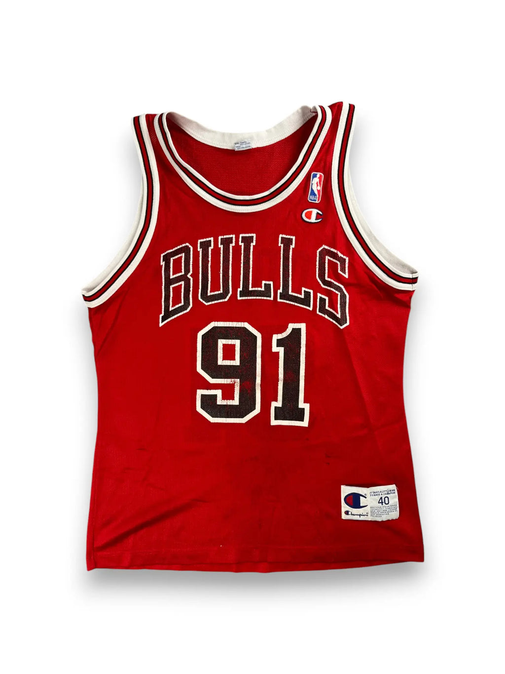 Dennis Rodman #91 - Chicago Bulls Home 1996-1998 - Champion (S) - Maillot NBA