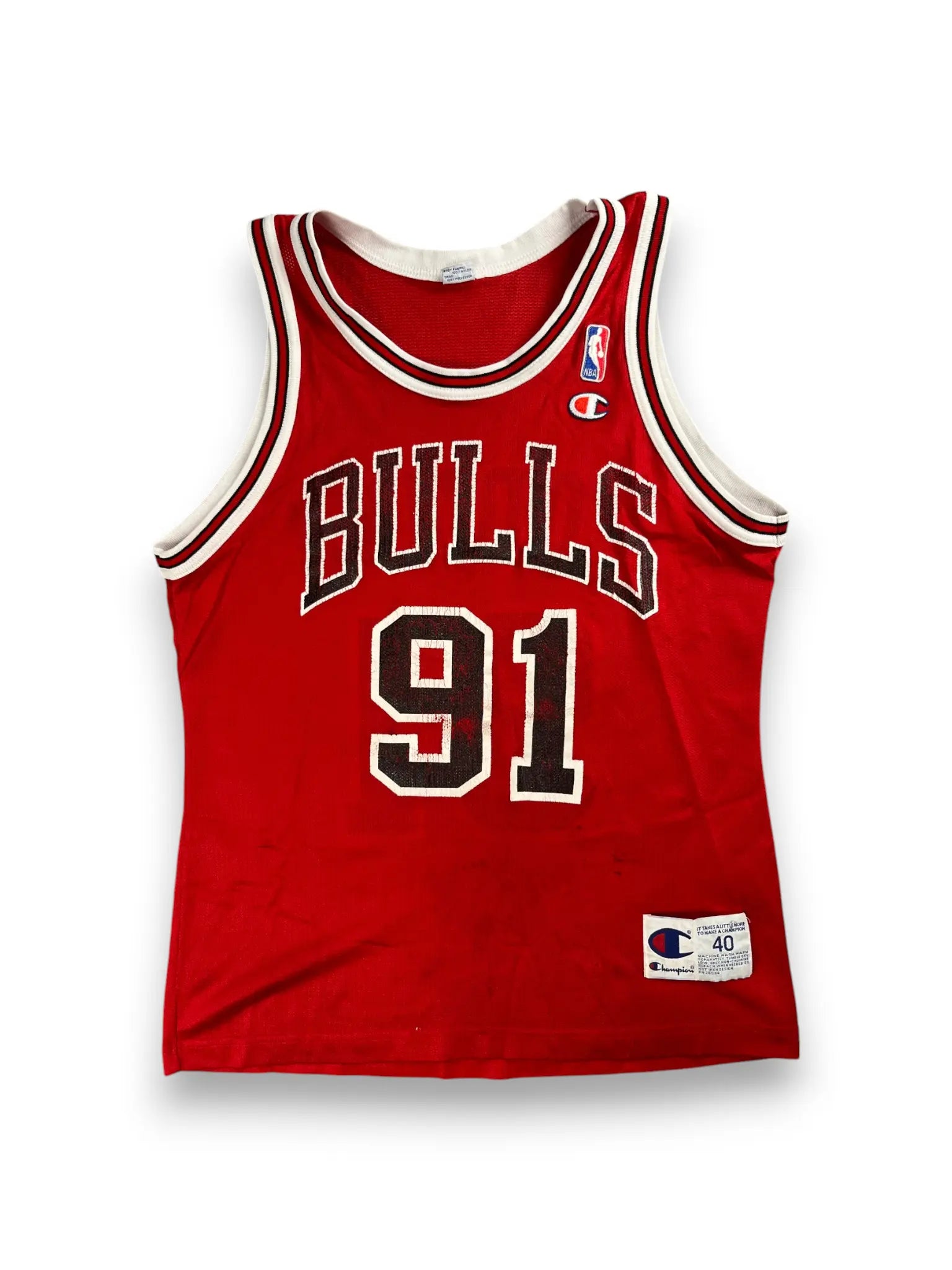Dennis Rodman #91 - Chicago Bulls Home 1996-1998 - Champion (S) - Maillot NBA