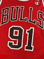Dennis Rodman #91 - Chicago Bulls Home 1996-1998 - Champion (S) - Maillot NBA