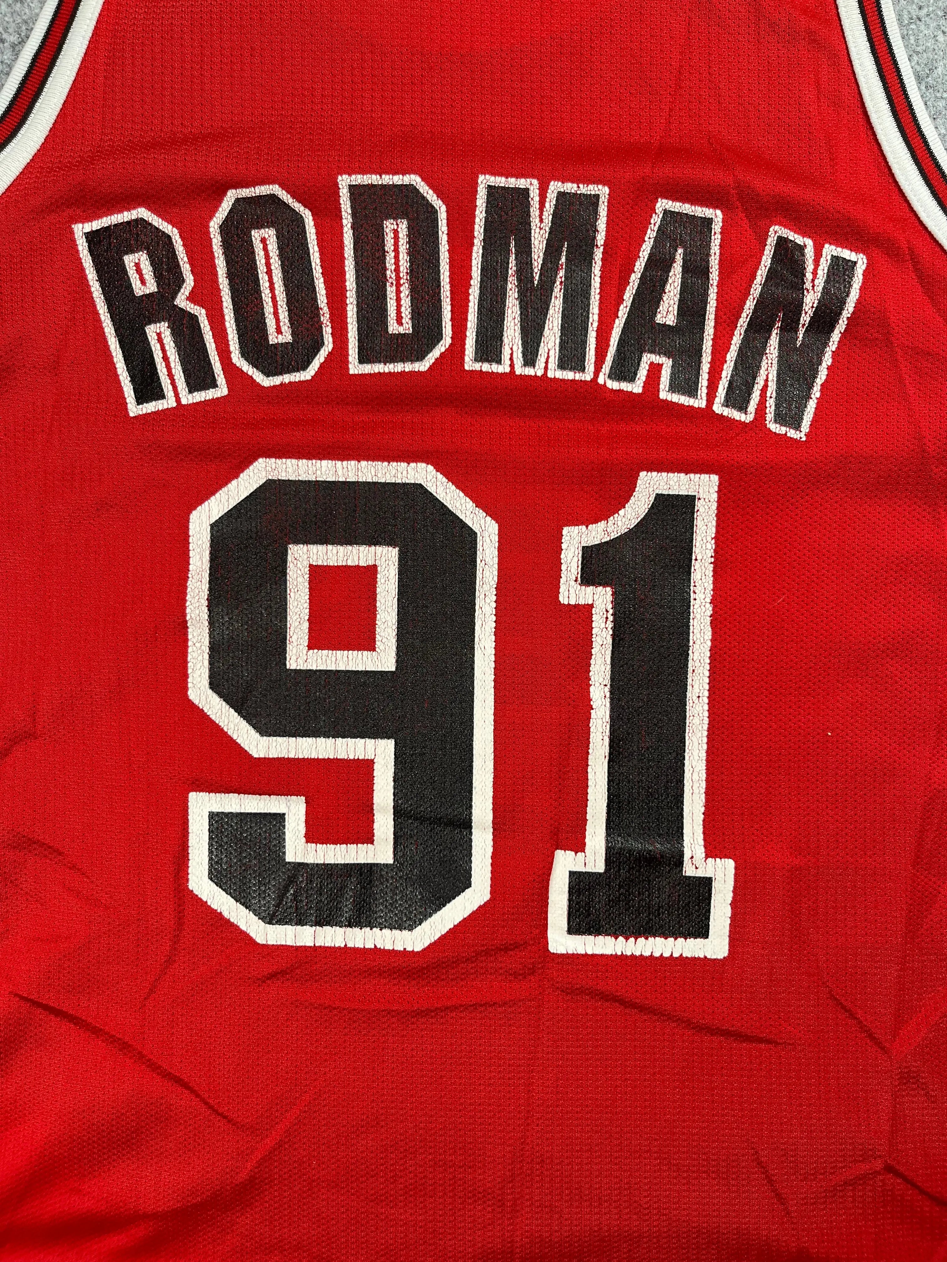 Dennis Rodman #91 - Chicago Bulls Home 1996-1998 - Champion (S) - Maillot NBA