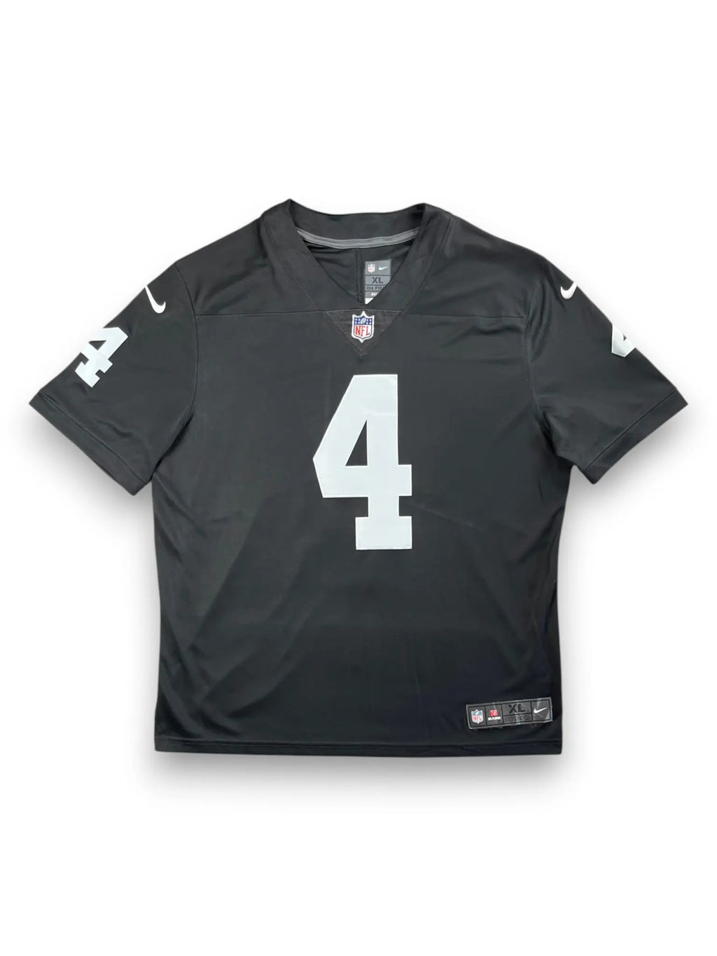 Derek Carr #4 - Oakland/Las Vegas Raiders Home 2014-2022 - Nike Limited (XL) - Maillot NFL