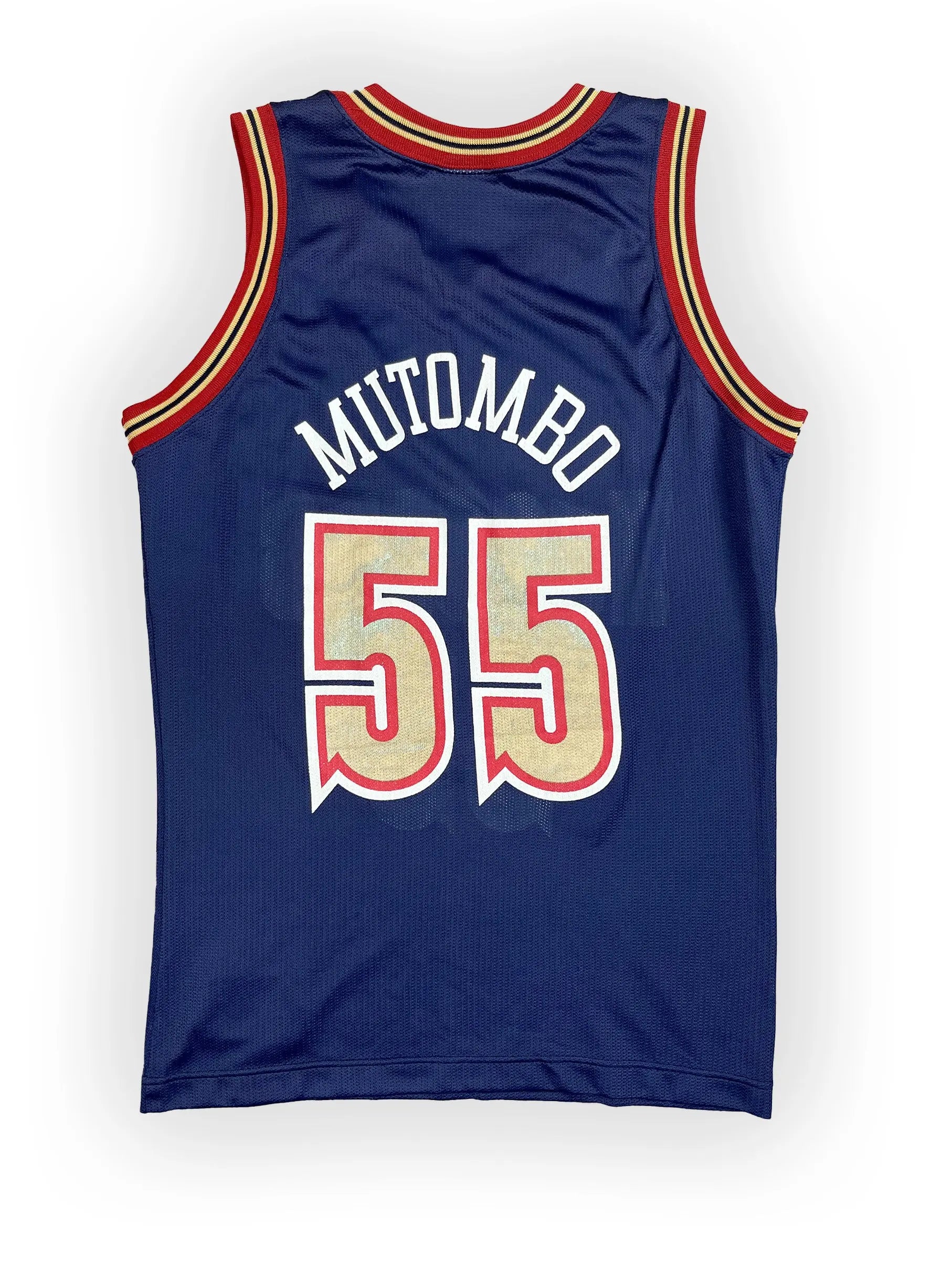Dikembe Mutombo #55 - Denver Nuggets Away 1994-1996 - Champion (S) - Maillot NBA Champion