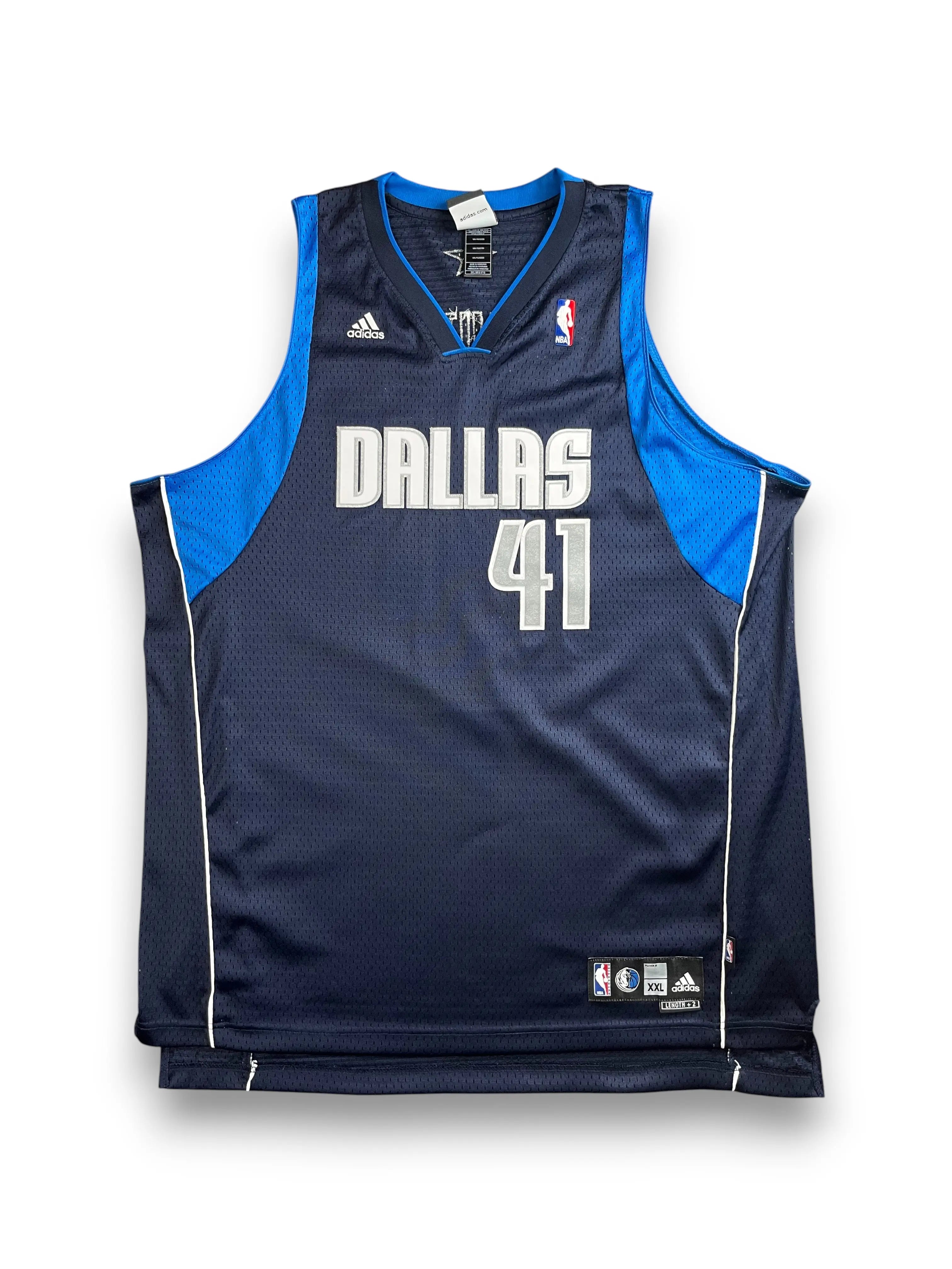 Dirk Nowitzki - Dallas Mavericks Away 2002-2010 - Adidas (XXL) - Maillot NBA