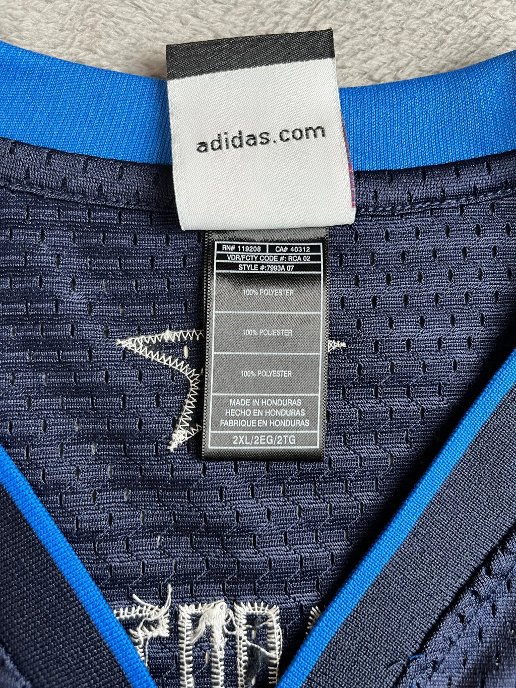 Dirk Nowitzki - Dallas Mavericks Away 2002-2010 - Adidas (XXL) - Maillot NBA Adidas