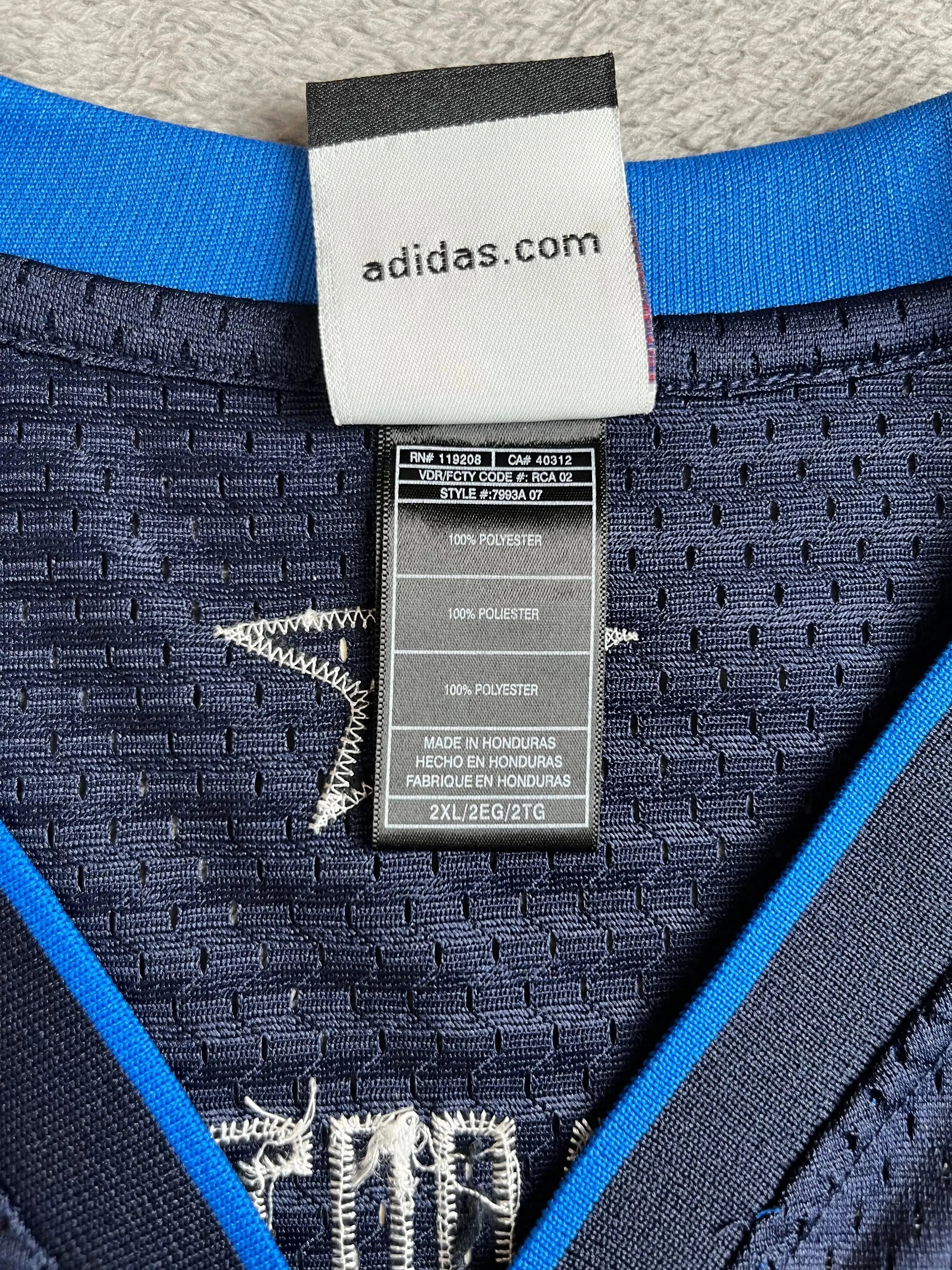 Dirk Nowitzki - Dallas Mavericks Away 2002-2010 - Adidas (XXL) - Maillot NBA Adidas